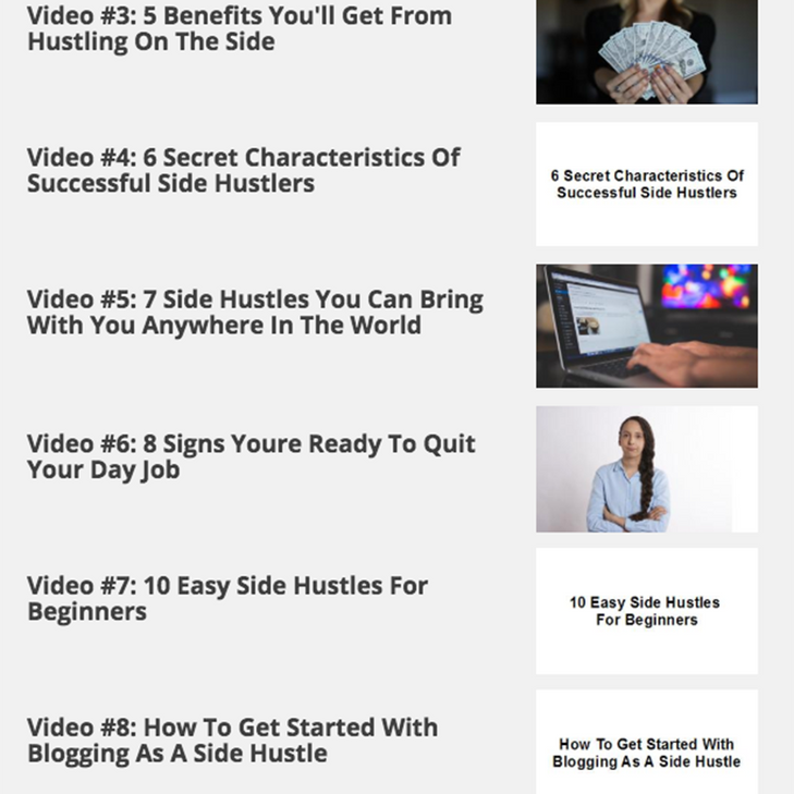 Side Hustle Secrets - Hustle Smarter, Earn Faster, and Live Better - MP4 Video