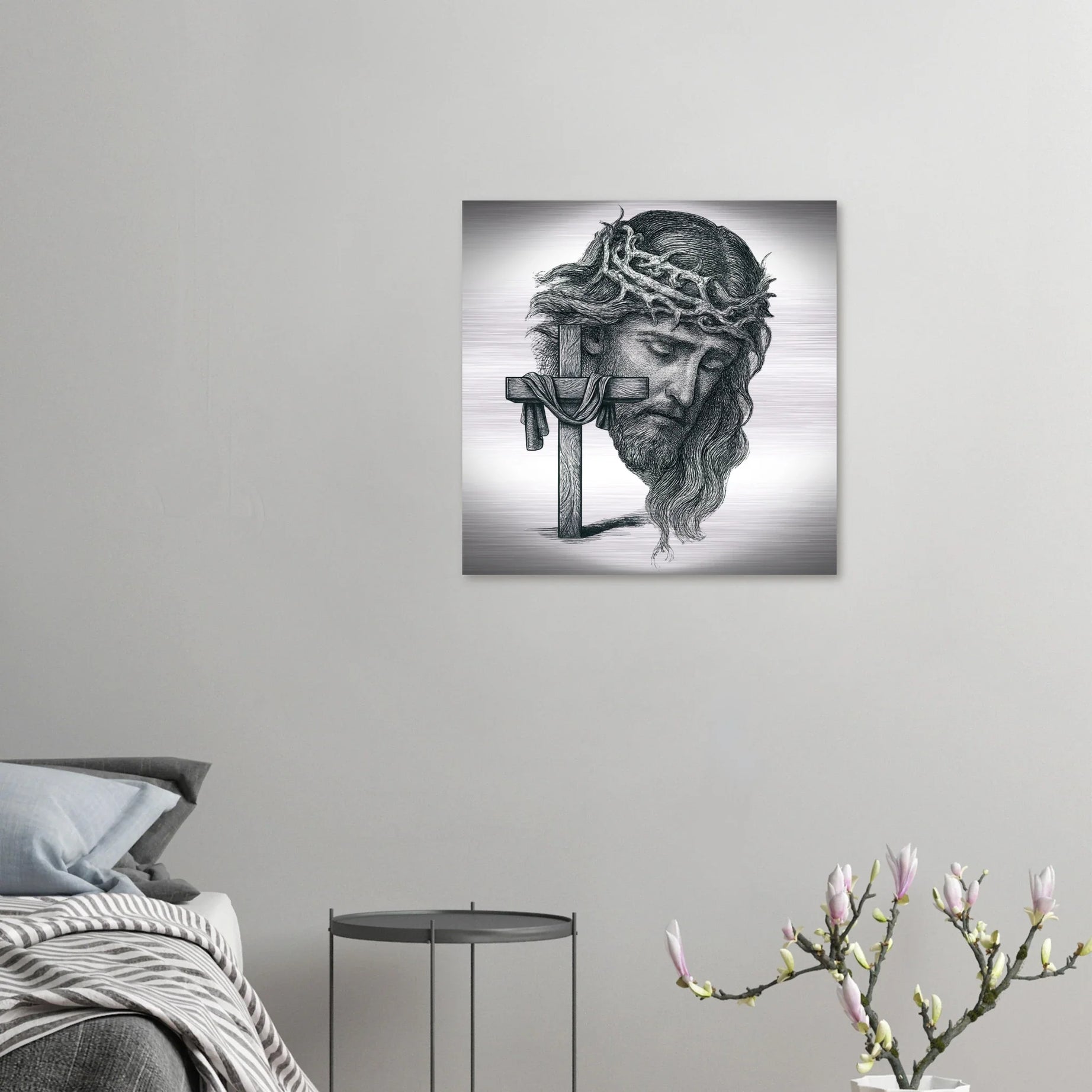 Wall Art Brushed Aluminum Print (Christ the Redeemer) - Material