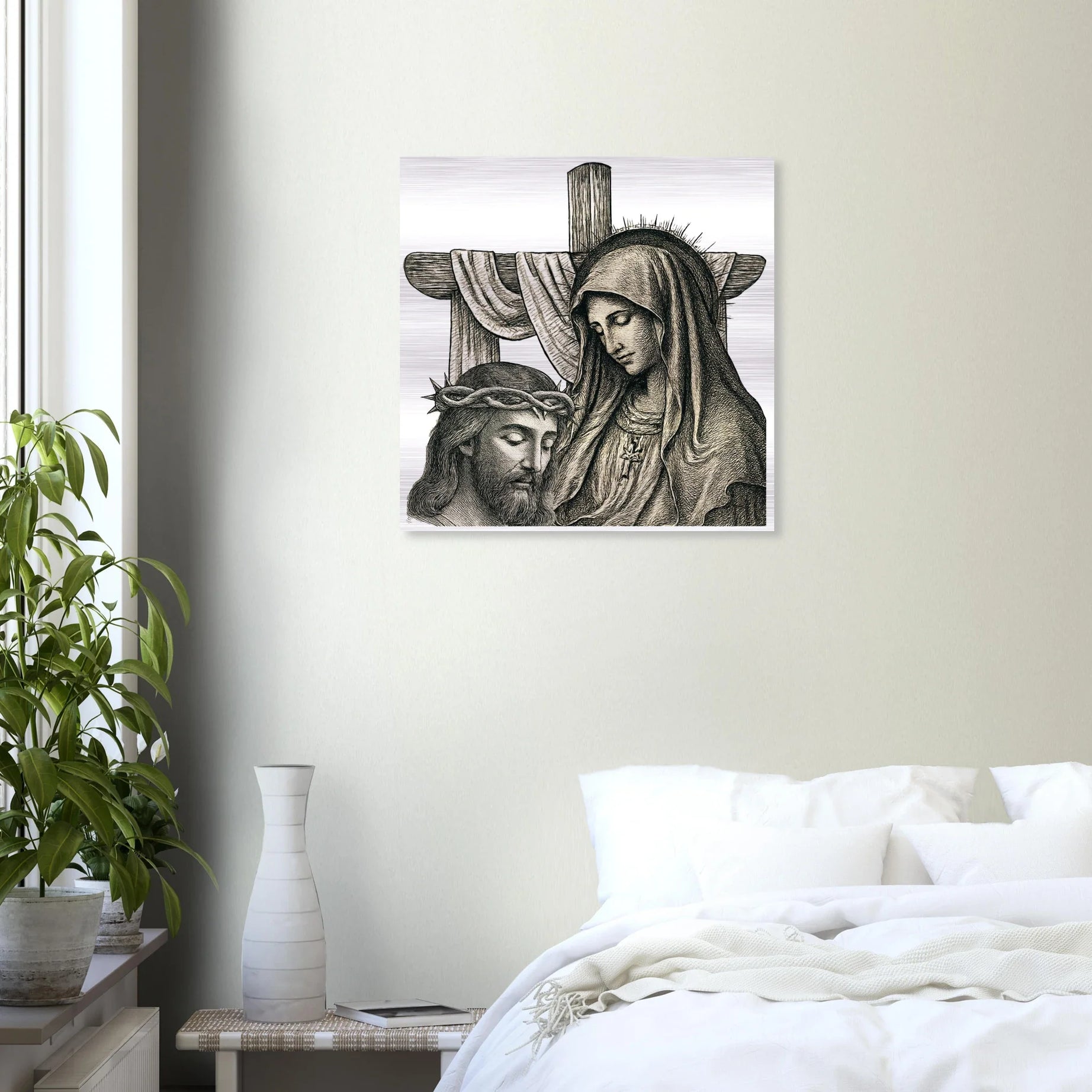 Wall Art Brushed Aluminum Print (A Mother’s Sorrow) - Material
