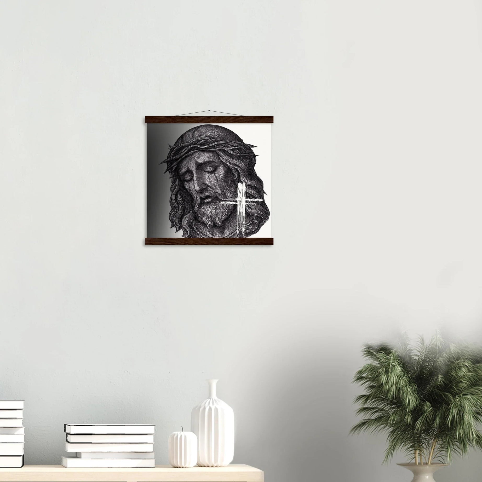 Wall Art Museum-Quality Matte Paper Poster with Hanger (Jesus is King) - Print Material