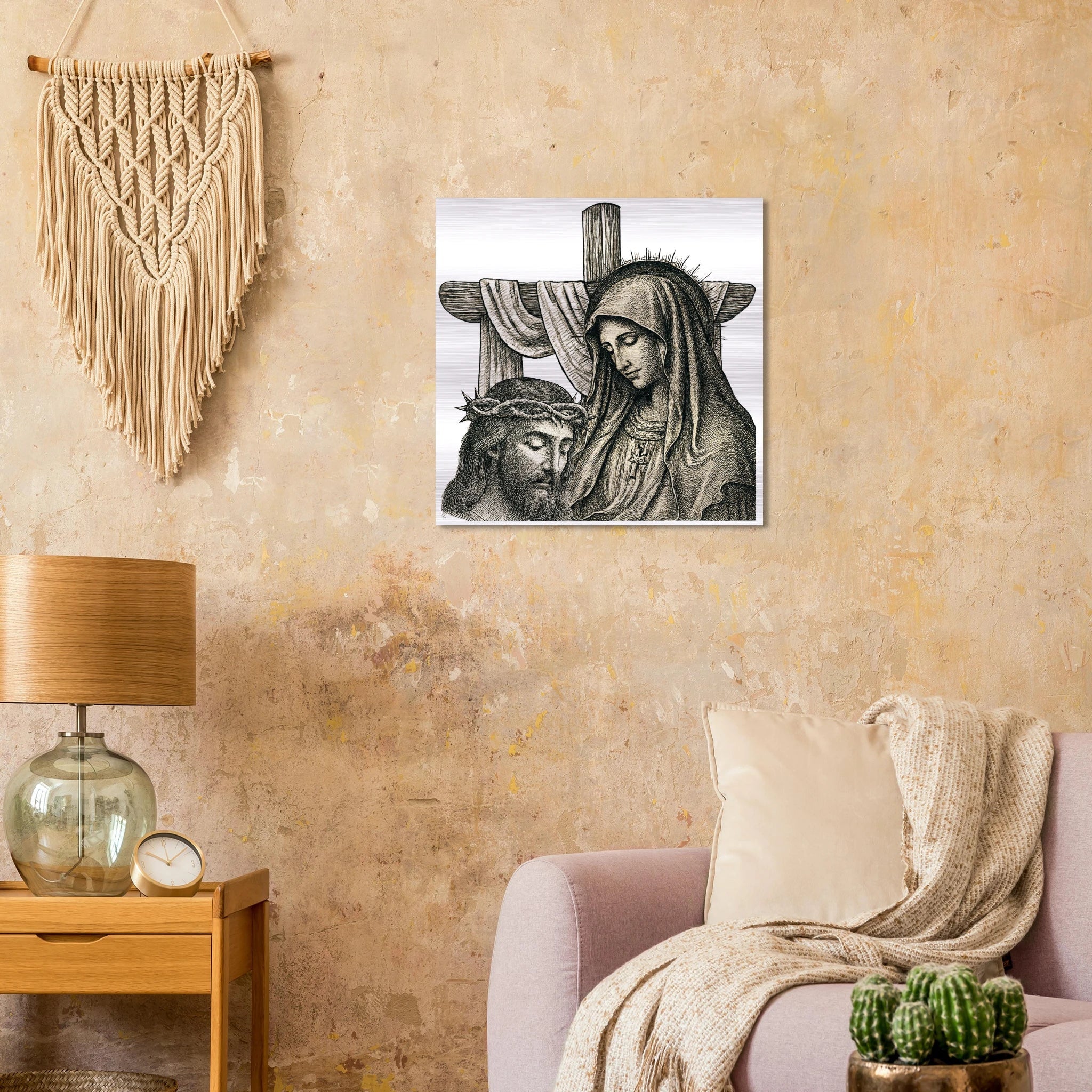 Wall Art Brushed Aluminum Print (A Mother’s Sorrow) - Material