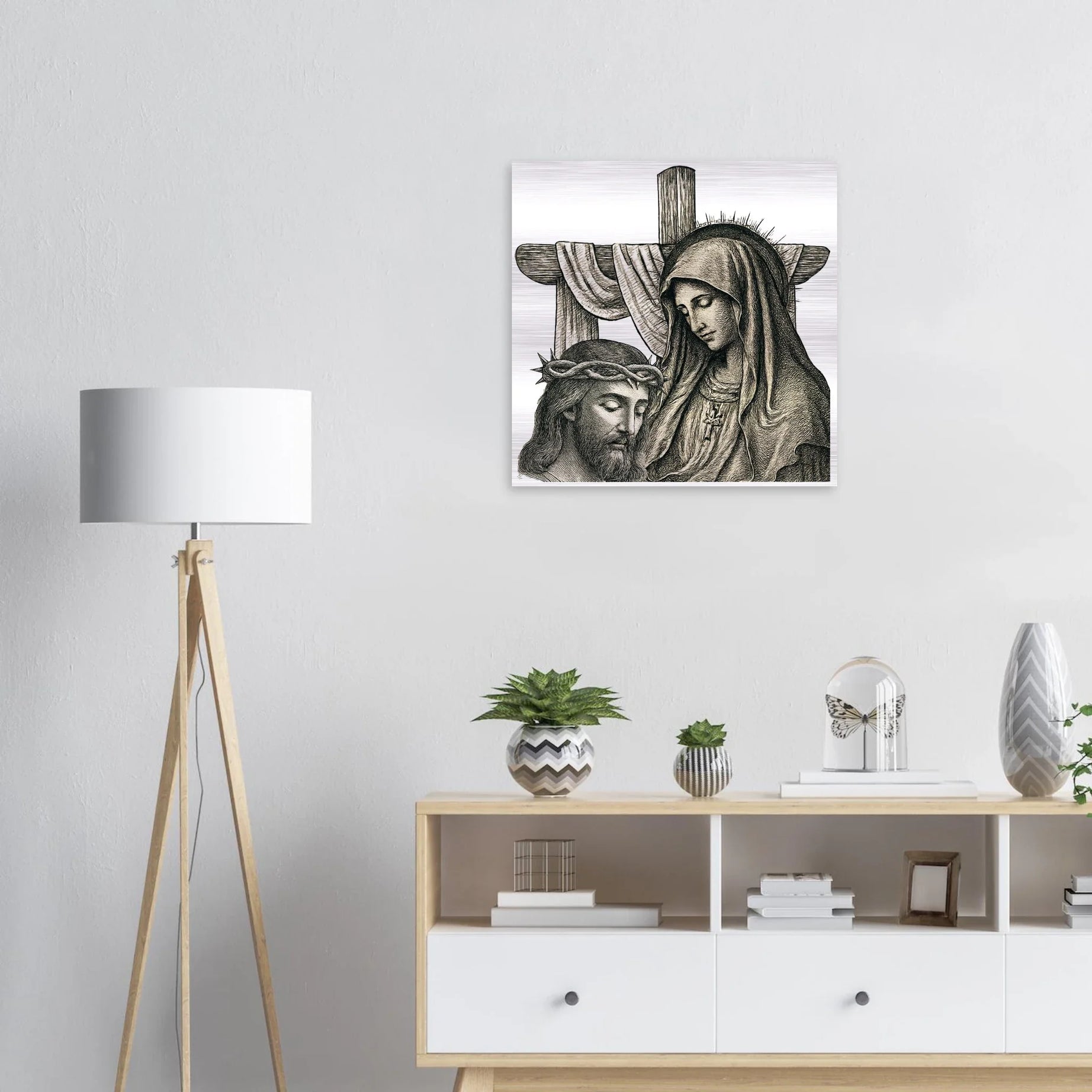 Wall Art Brushed Aluminum Print (A Mother’s Sorrow) - Material