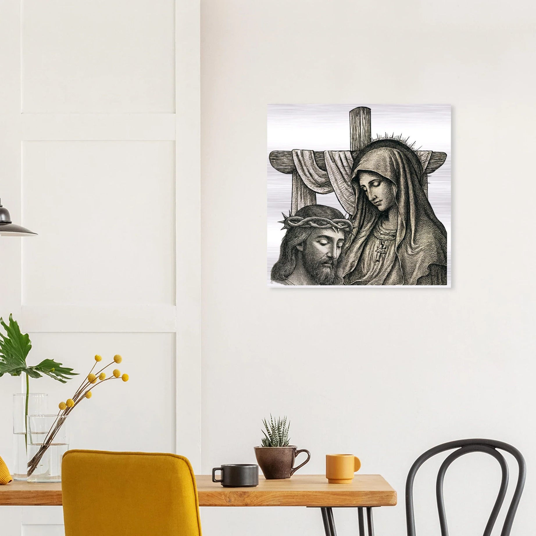 Wall Art Brushed Aluminum Print (A Mother’s Sorrow) - Material