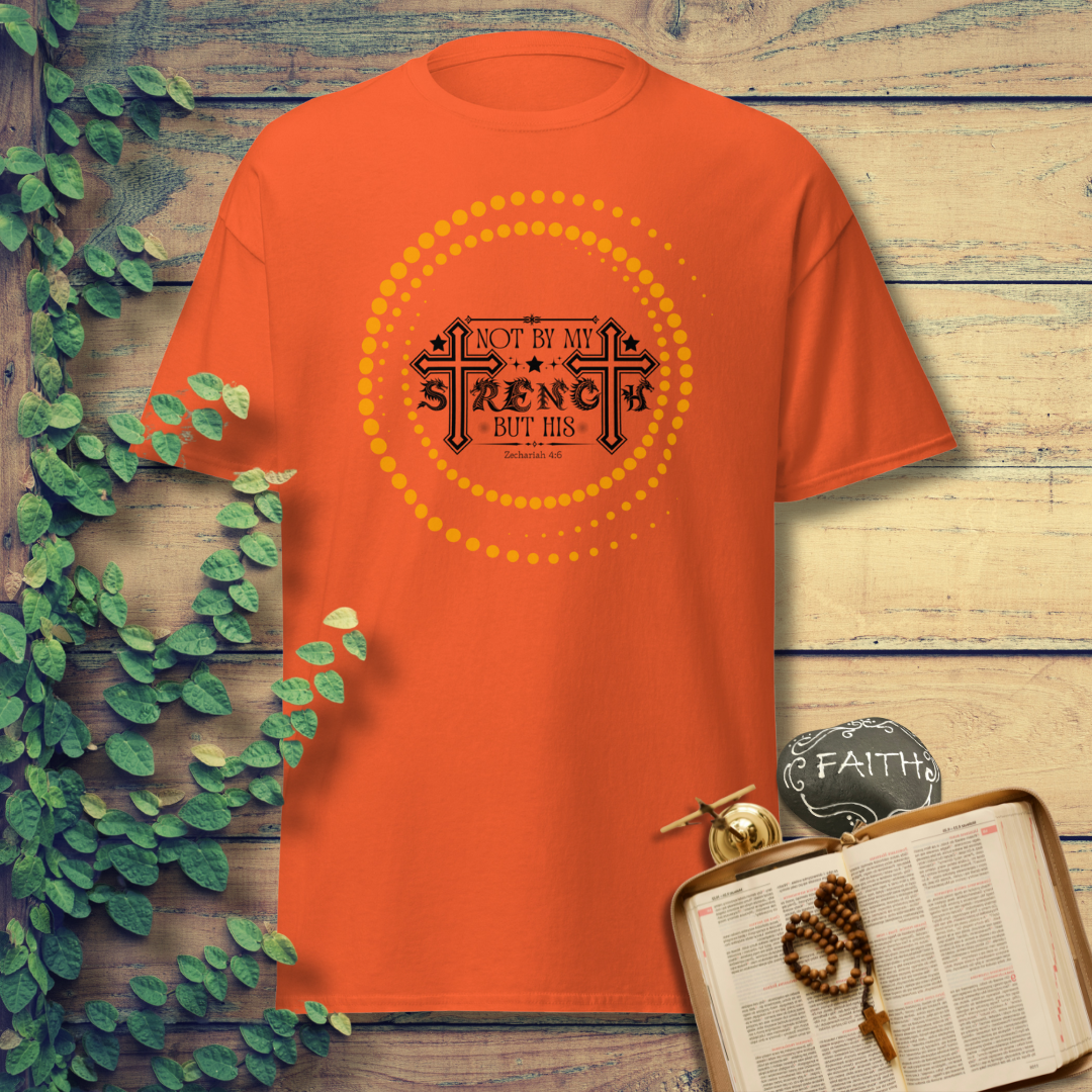 Short -Sleeve Unisex Classic T-Shirt (Not by my Strength, but His v2)
