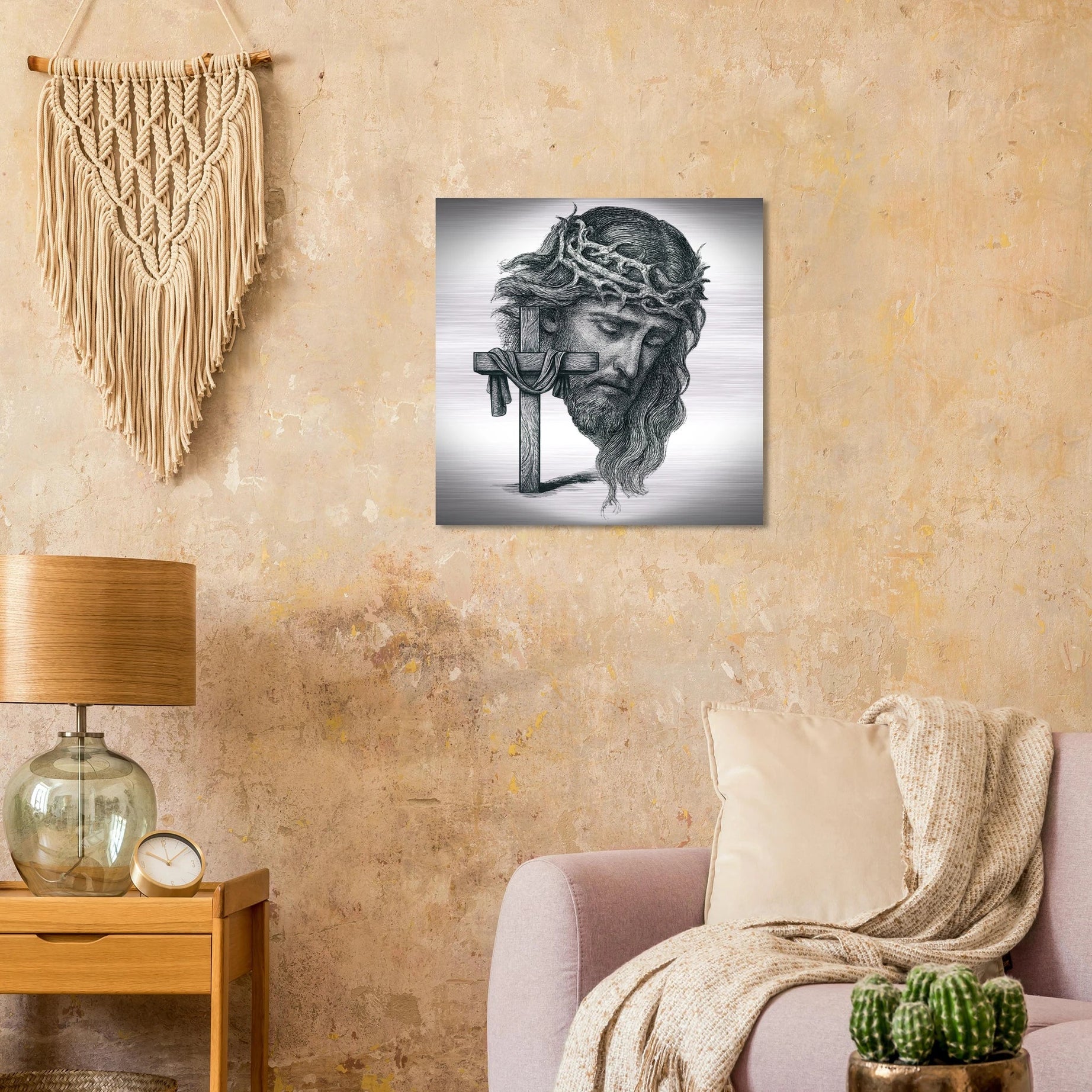 Wall Art Brushed Aluminum Print (Christ the Redeemer) - Material