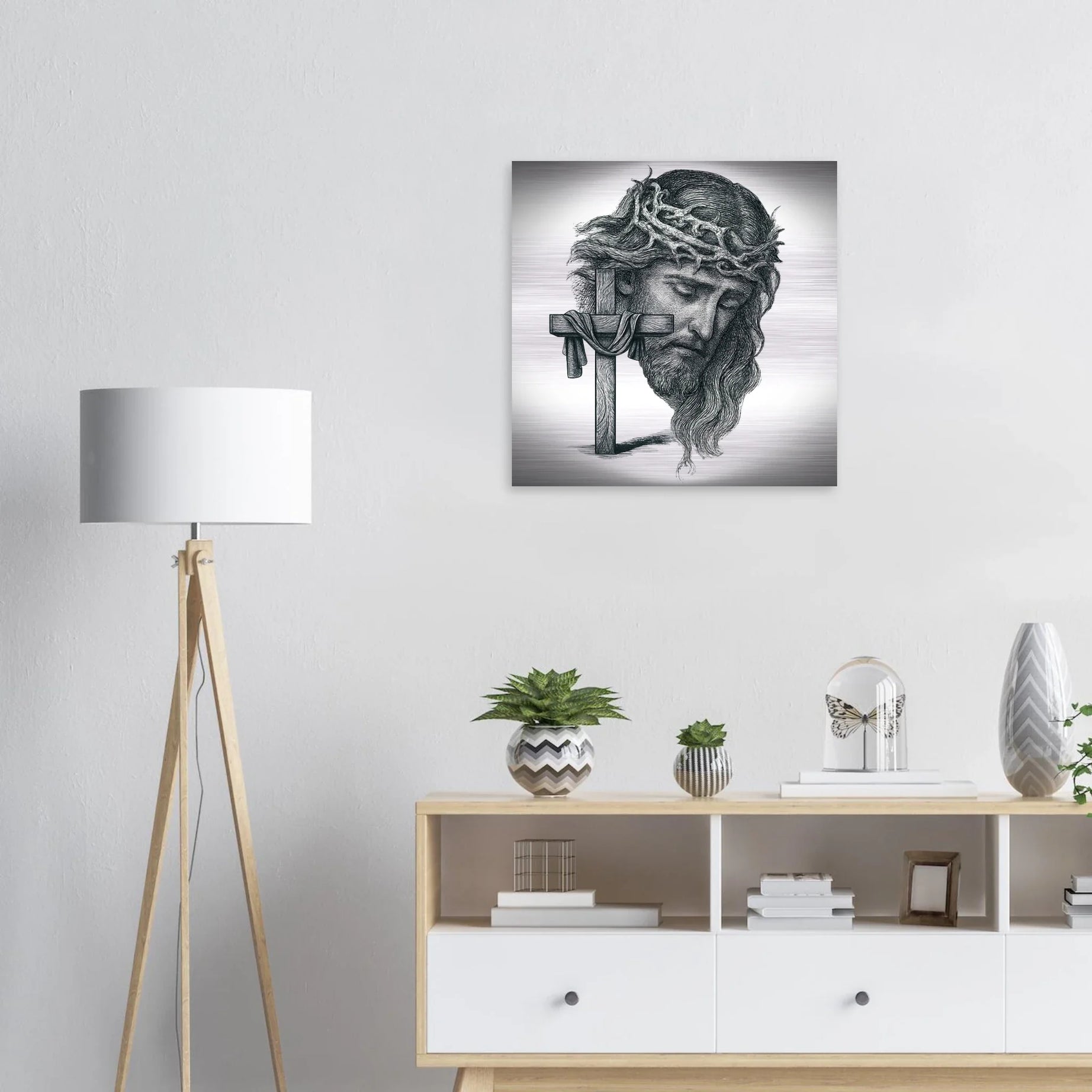 Wall Art Brushed Aluminum Print (Christ the Redeemer) - Material