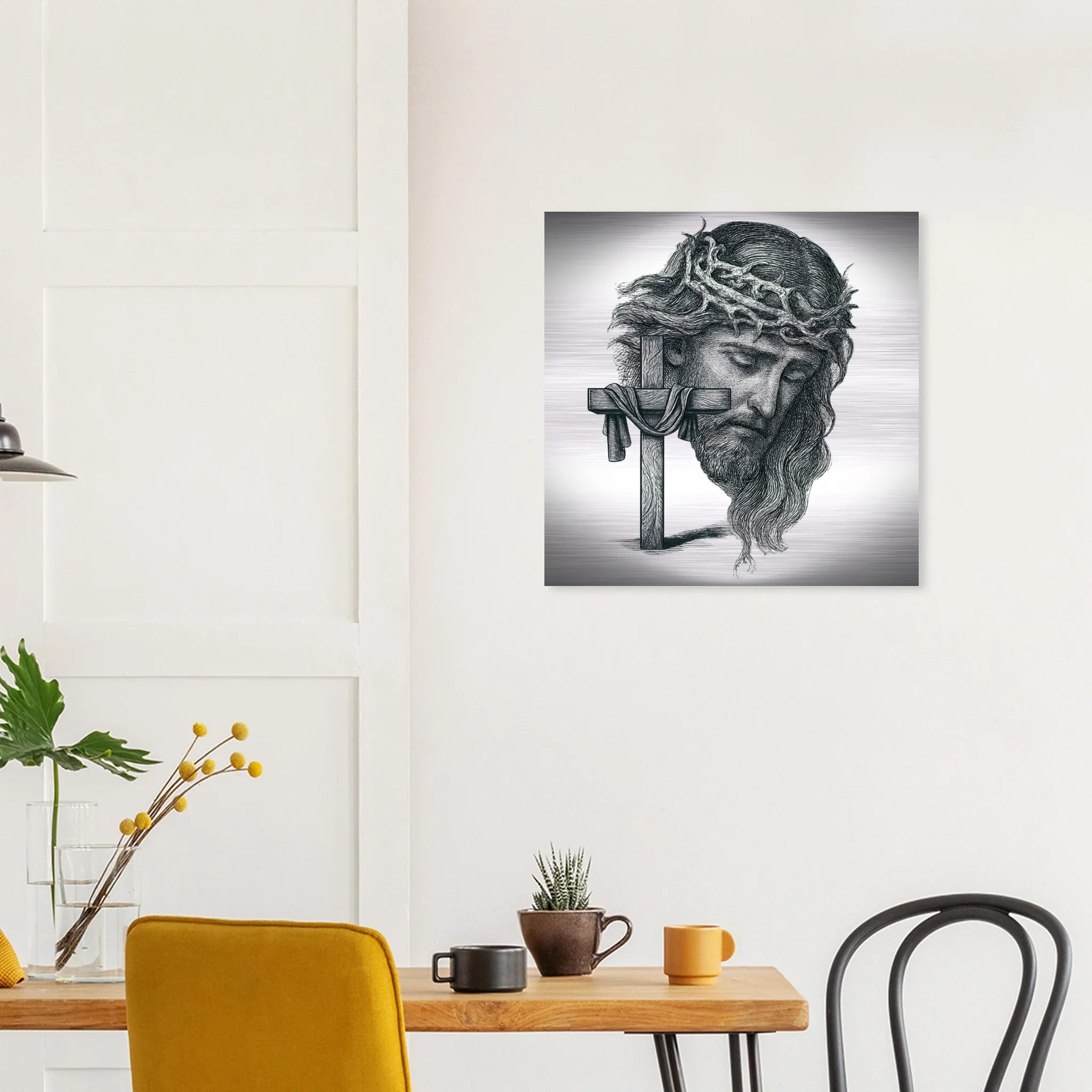 Wall Art Brushed Aluminum Print (Christ the Redeemer) - Material