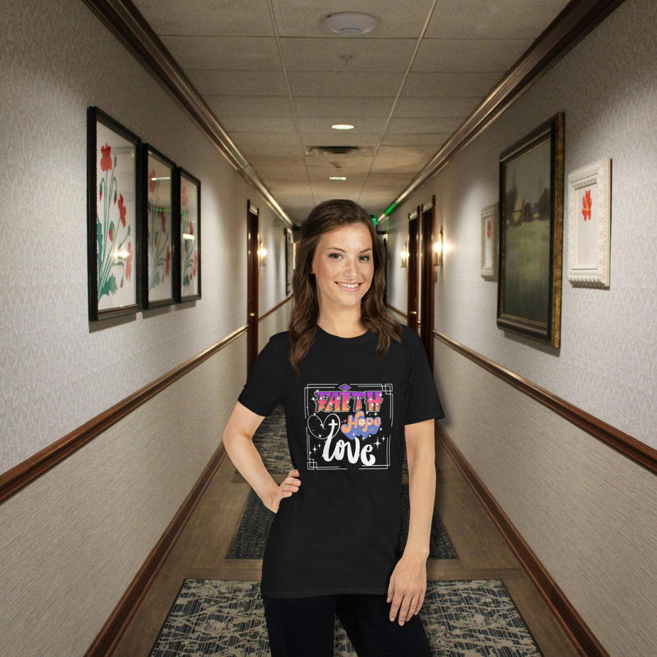 Unisex Short-Sleeve T-Shirt (Faith Hope Love v4)