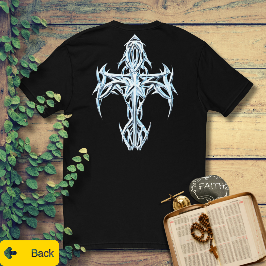 Men's Short Sleeve Fitted T-shirt - Dark (Jacked like Jesus)