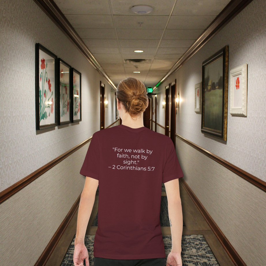 Unisex Premium Crewneck T-shirt - Dark (2 Corinthians)