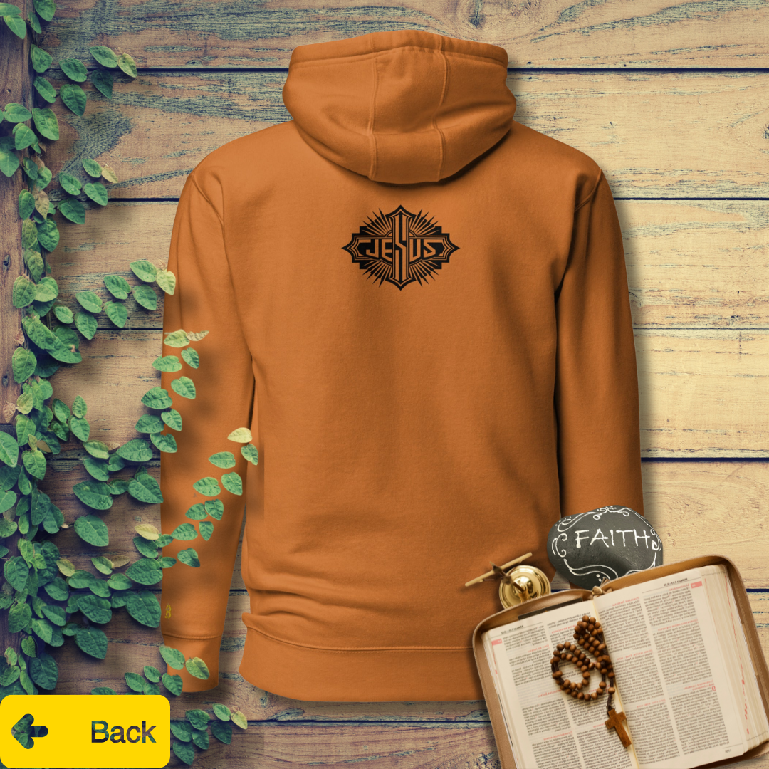 Unisex Premium Pullover Cotton Heritage Hoodie - Light (Salvation Jesus Loves You)