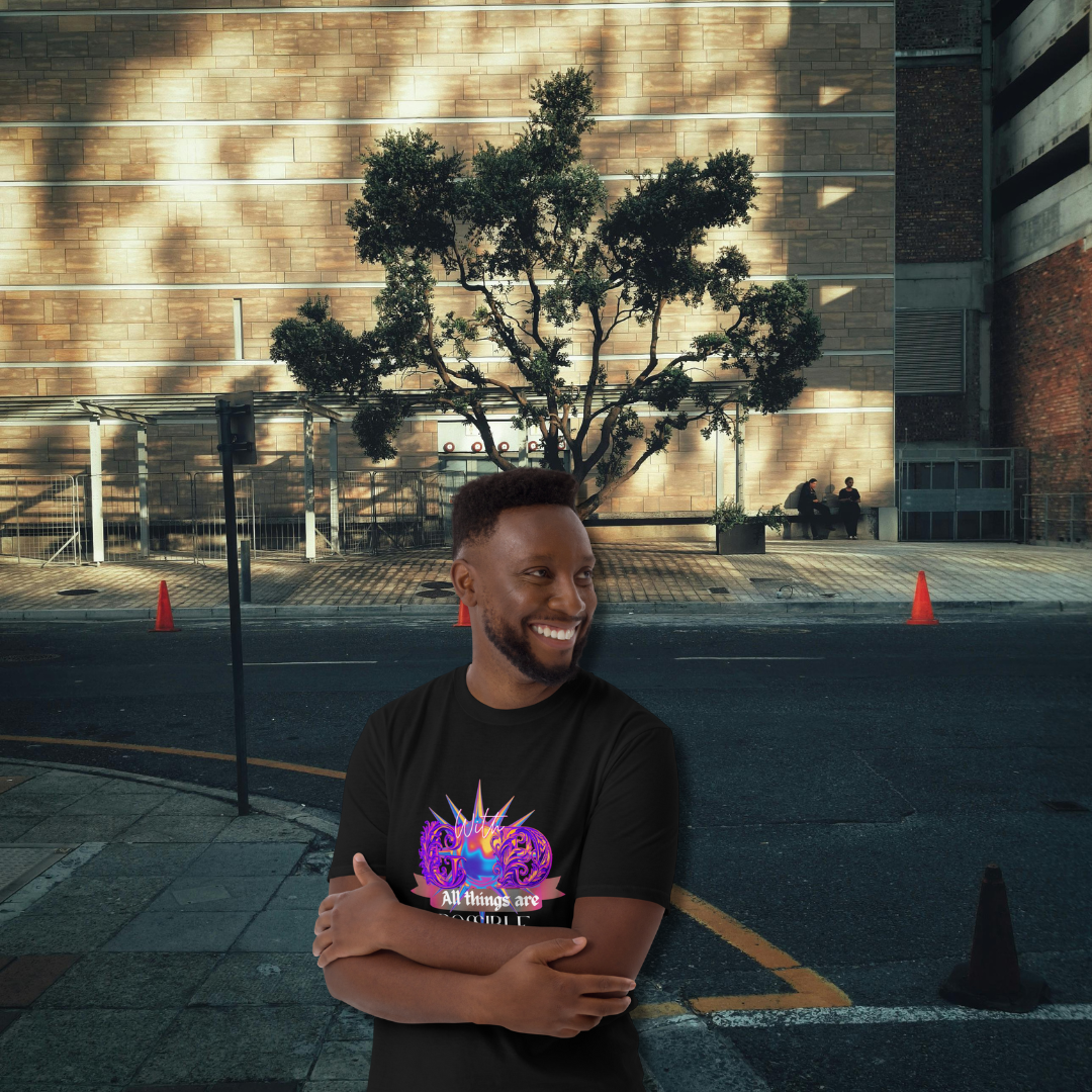 Unisex Short-Sleeve T-Shirt (Mathew 19:26)