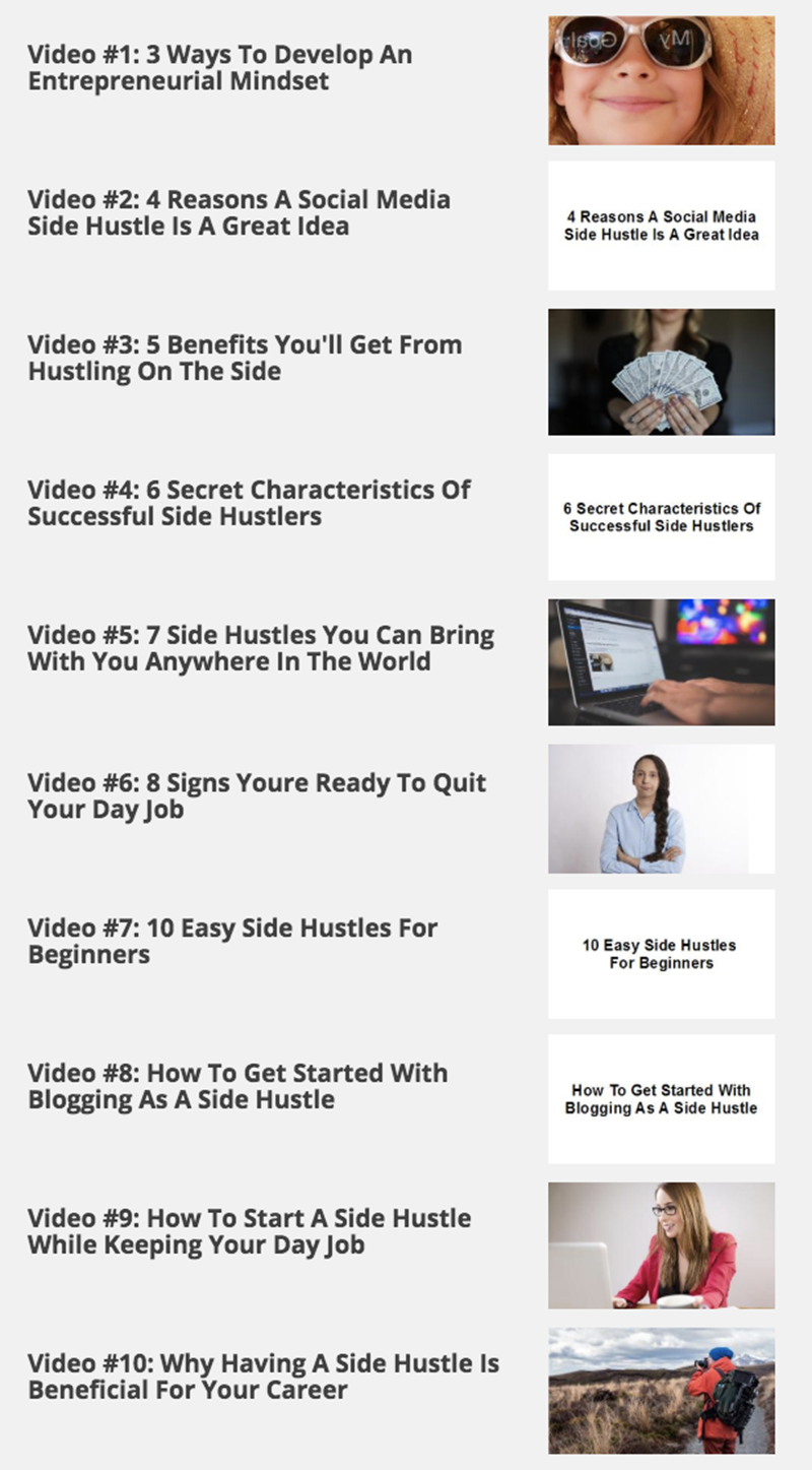 Side Hustle Secrets - Hustle Smarter, Earn Faster, and Live Better - MP4 Video