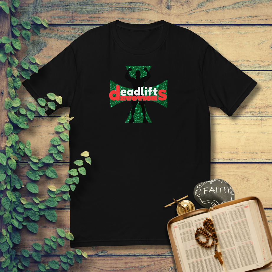 Men's Short Sleeve Fitted T-shirt (Deadlifts and Devotions v2)