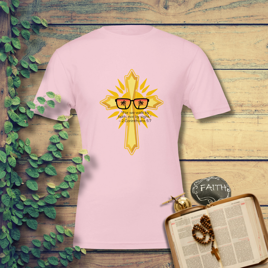 Unisex Premium Crewneck T-shirt - Light (2 Corinthians)