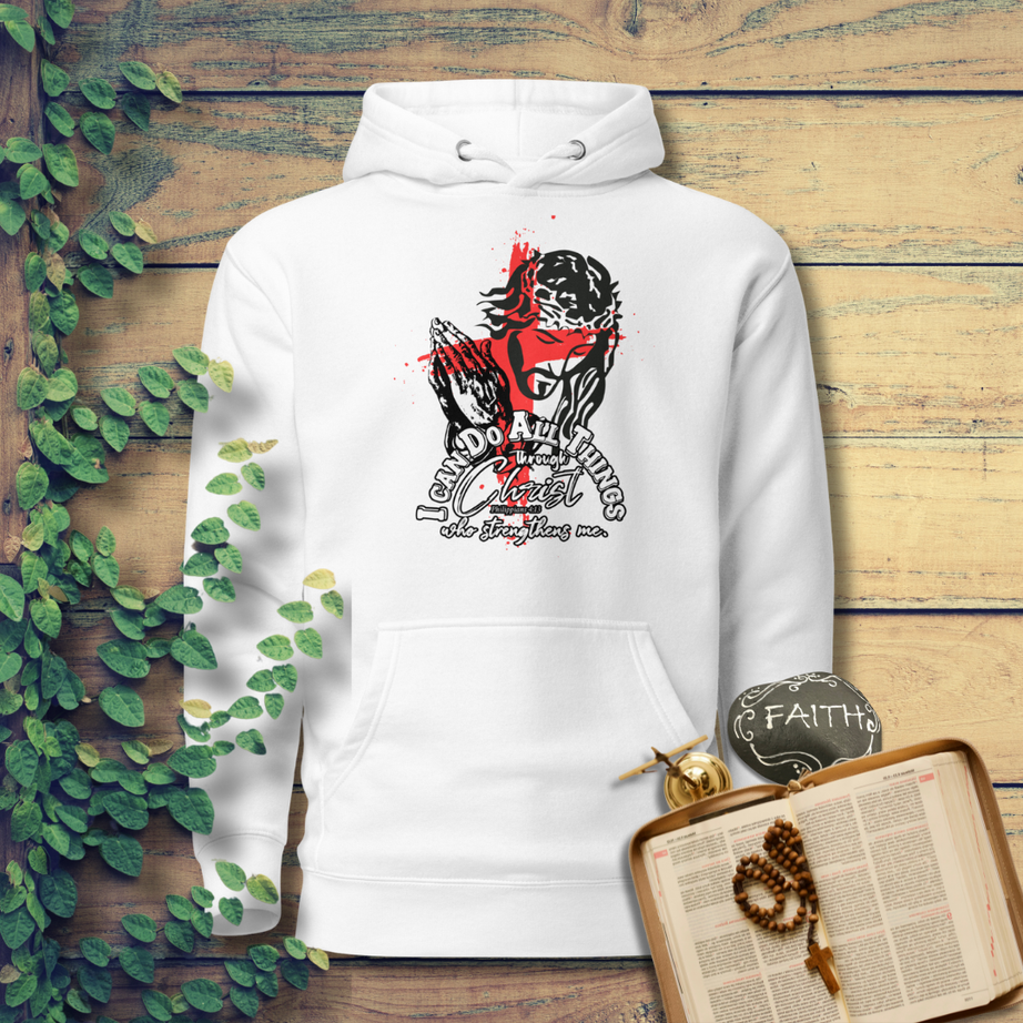 Unisex Premium Pullover Cotton Heritage Hoodie (I Can Do All Things)