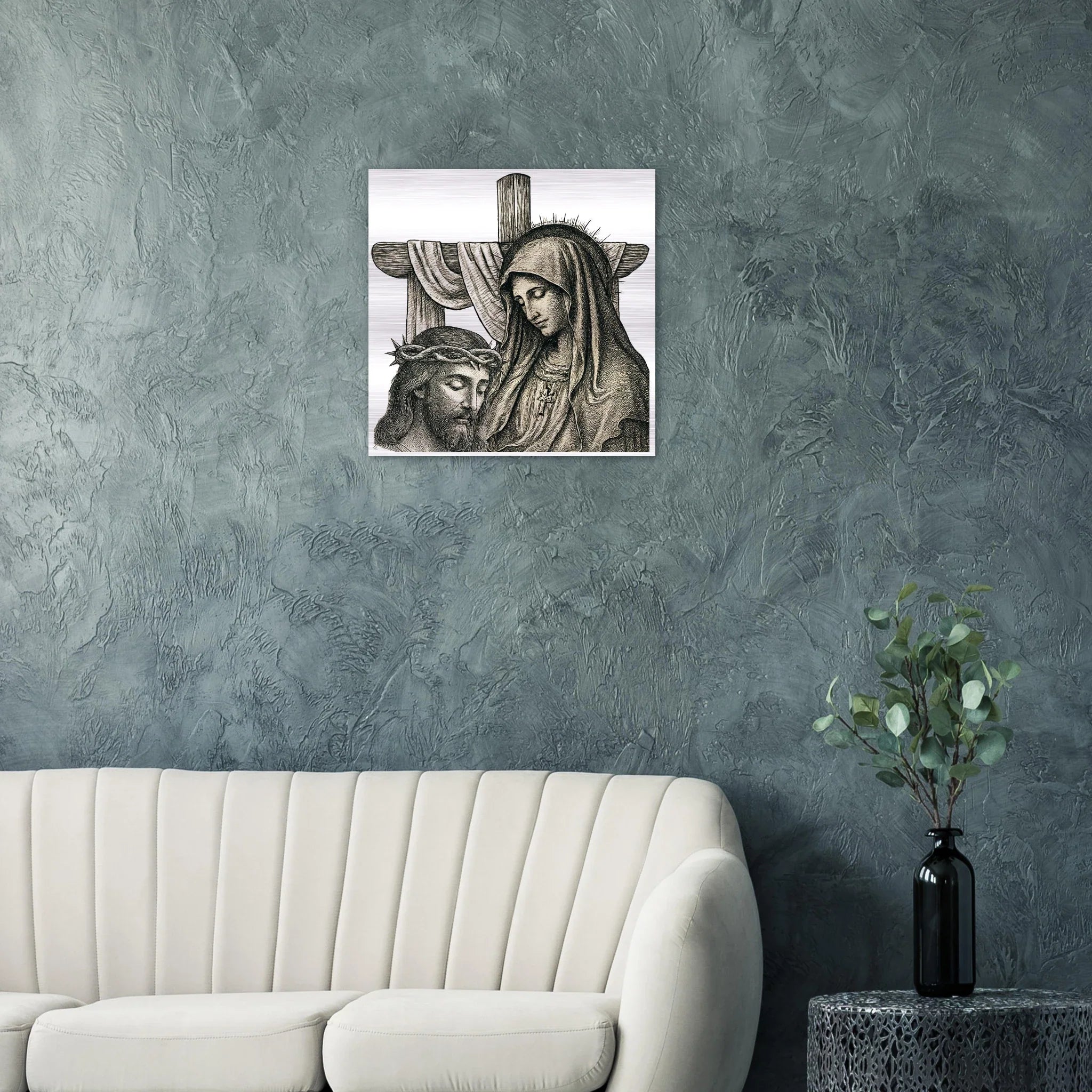 Wall Art Brushed Aluminum Print (A Mother’s Sorrow) - Material