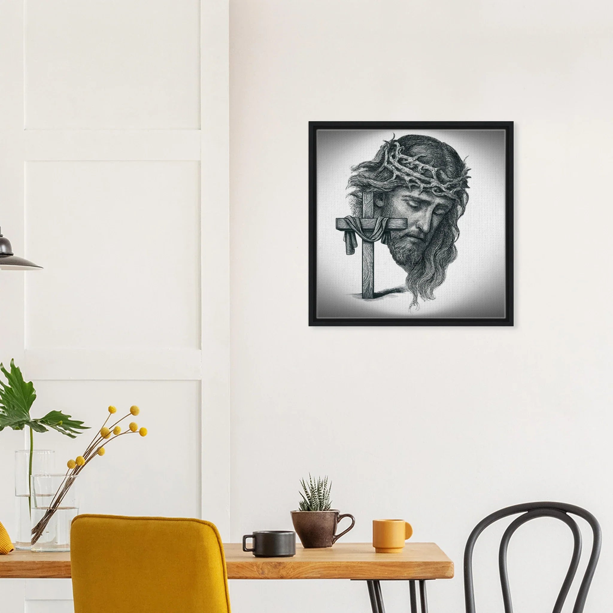 Wall Art Framed Canvas (Christ the Redeemer) - Print Material