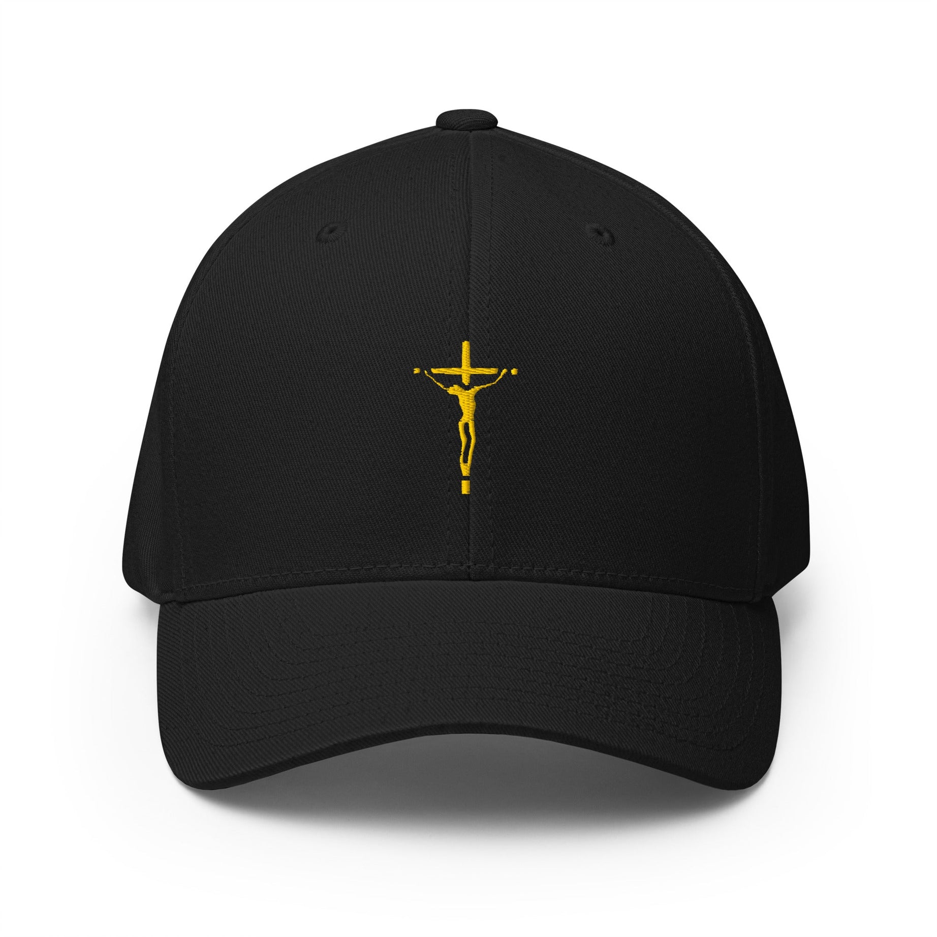 Closed-Back Structured Embroidered Twill Cap (Faith Over Fear) - S/M - Hats