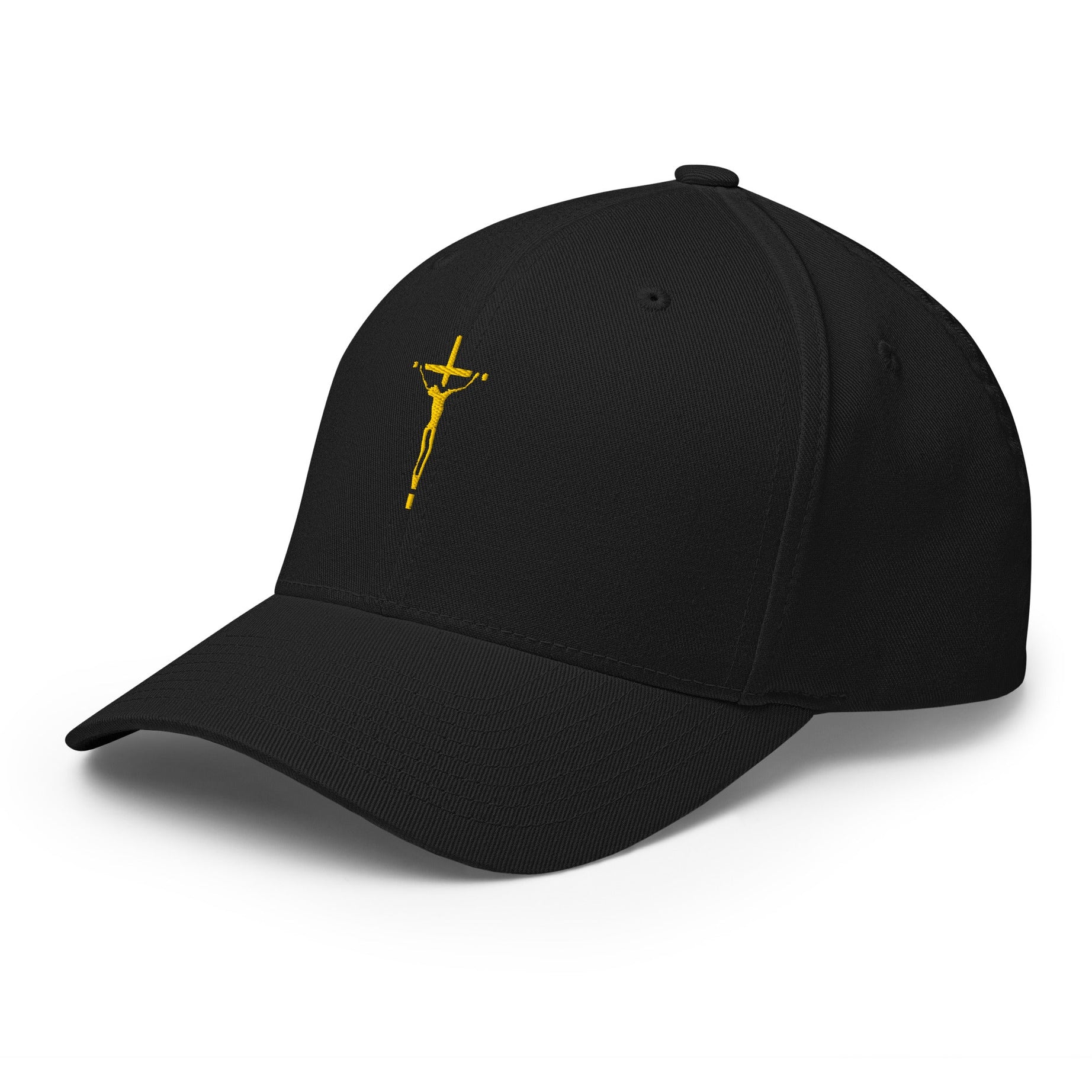 Closed-Back Structured Embroidered Twill Cap (Faith Over Fear) - Hats