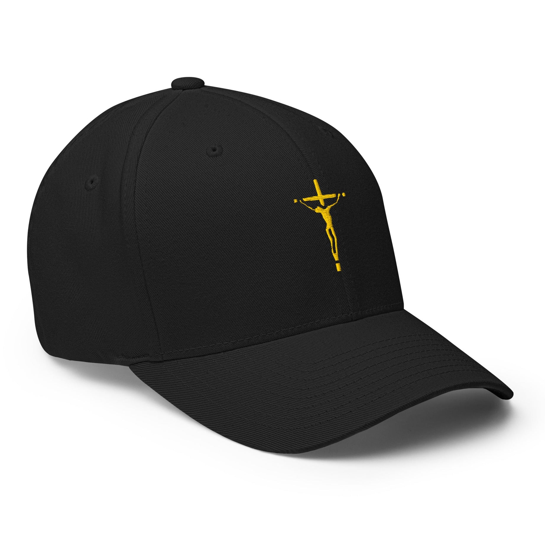 Closed-Back Structured Embroidered Twill Cap (Faith Over Fear) - Hats