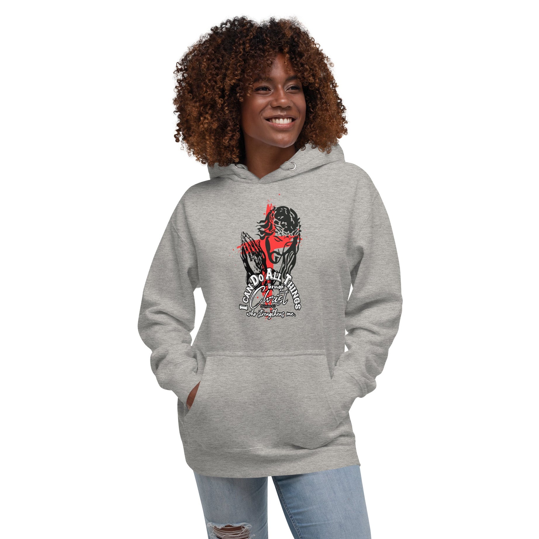 Unisex Premium Pullover Cotton Heritage Hoodie (I Can Do All Things) - Hoodies