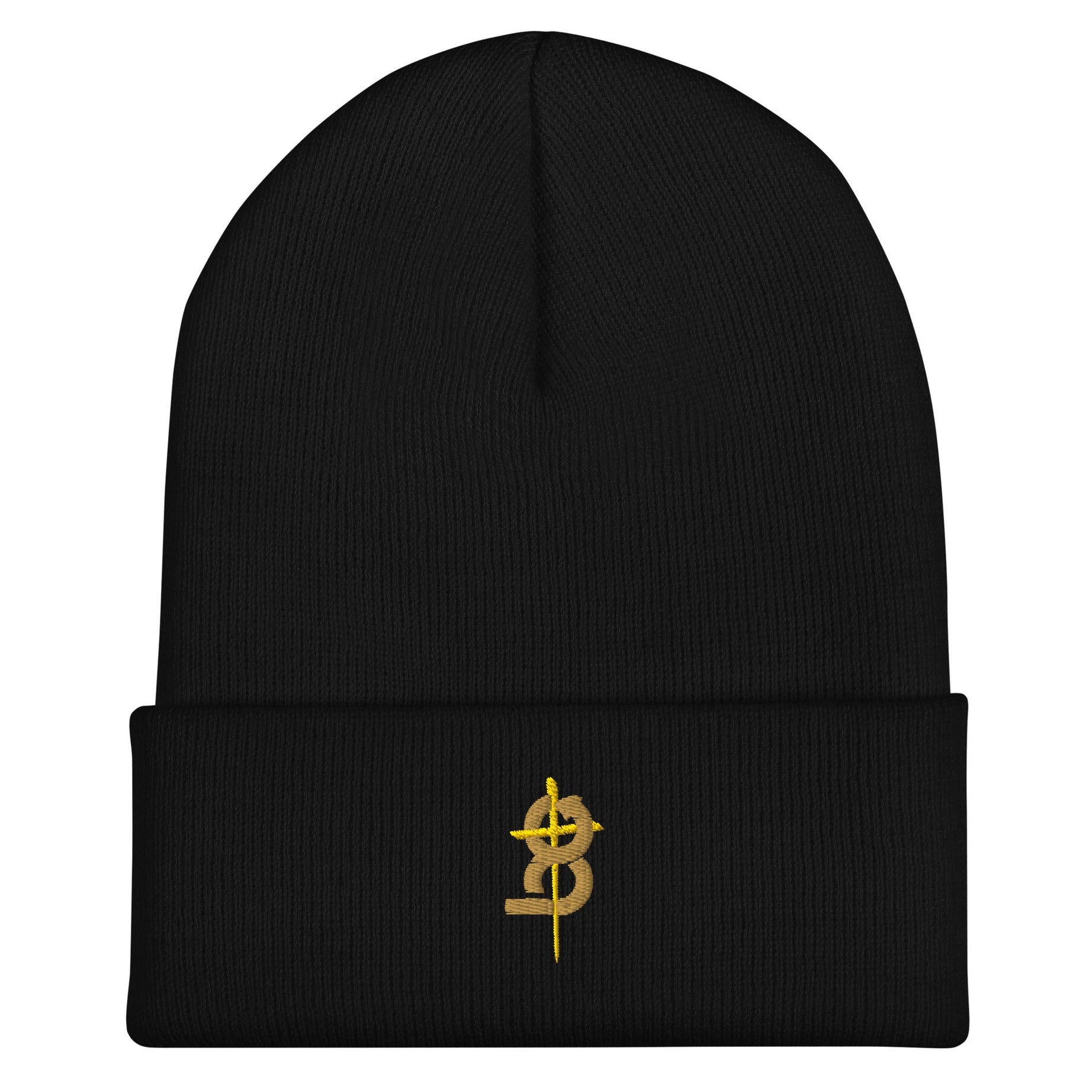 Cuffed Beanie (BC Logo) - Black - EMBROIDERY