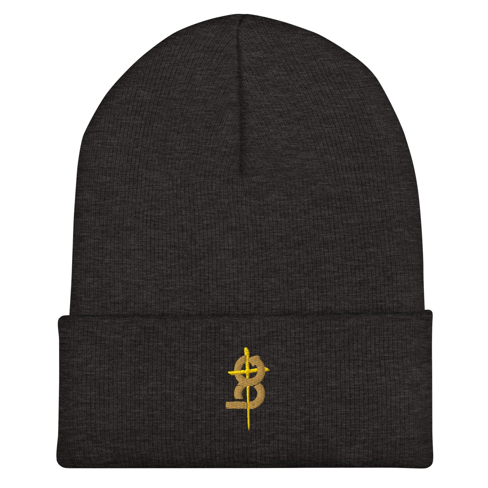 Cuffed Beanie (BC Logo) - Dark Grey - EMBROIDERY