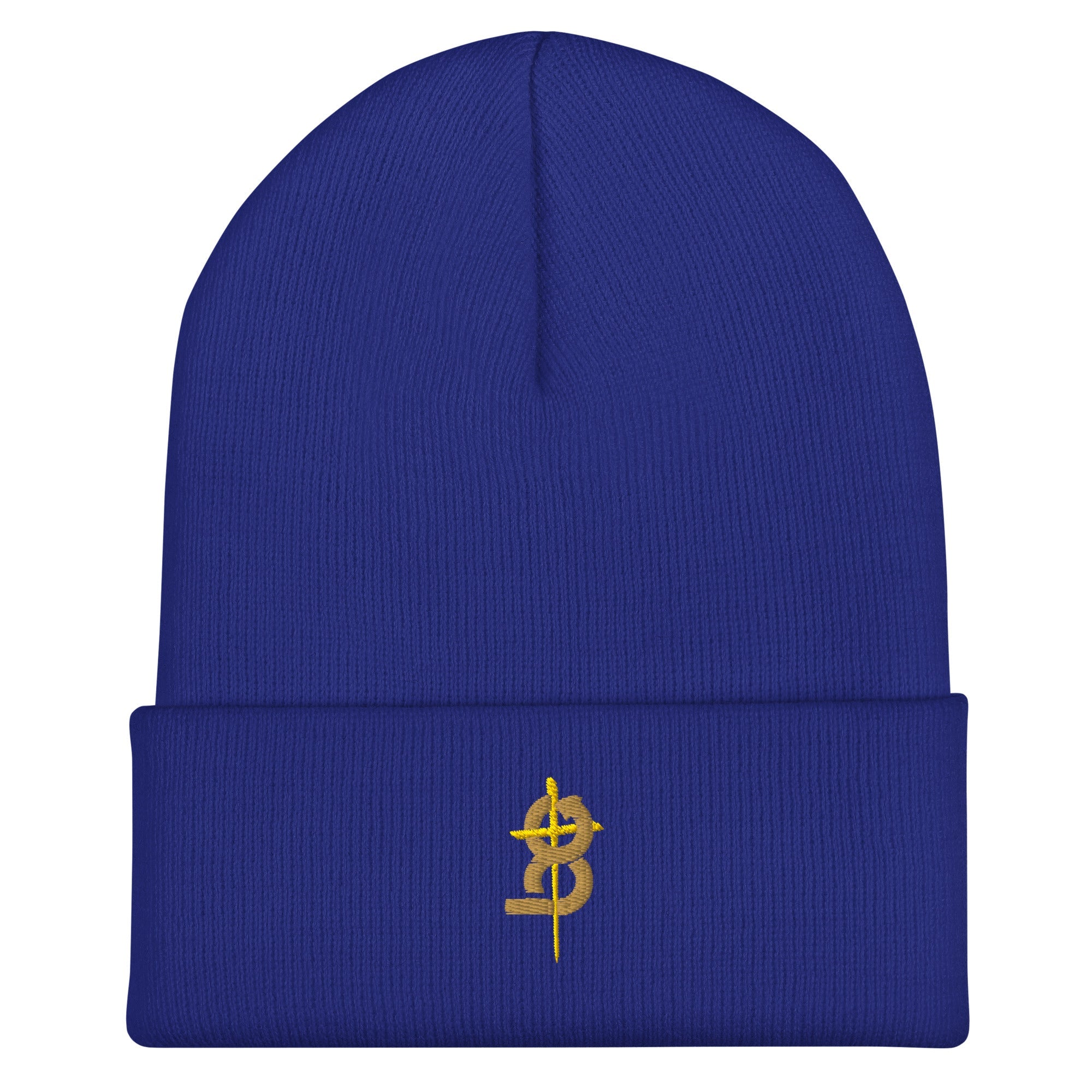 Cuffed Beanie (BC Logo) - Royal - EMBROIDERY