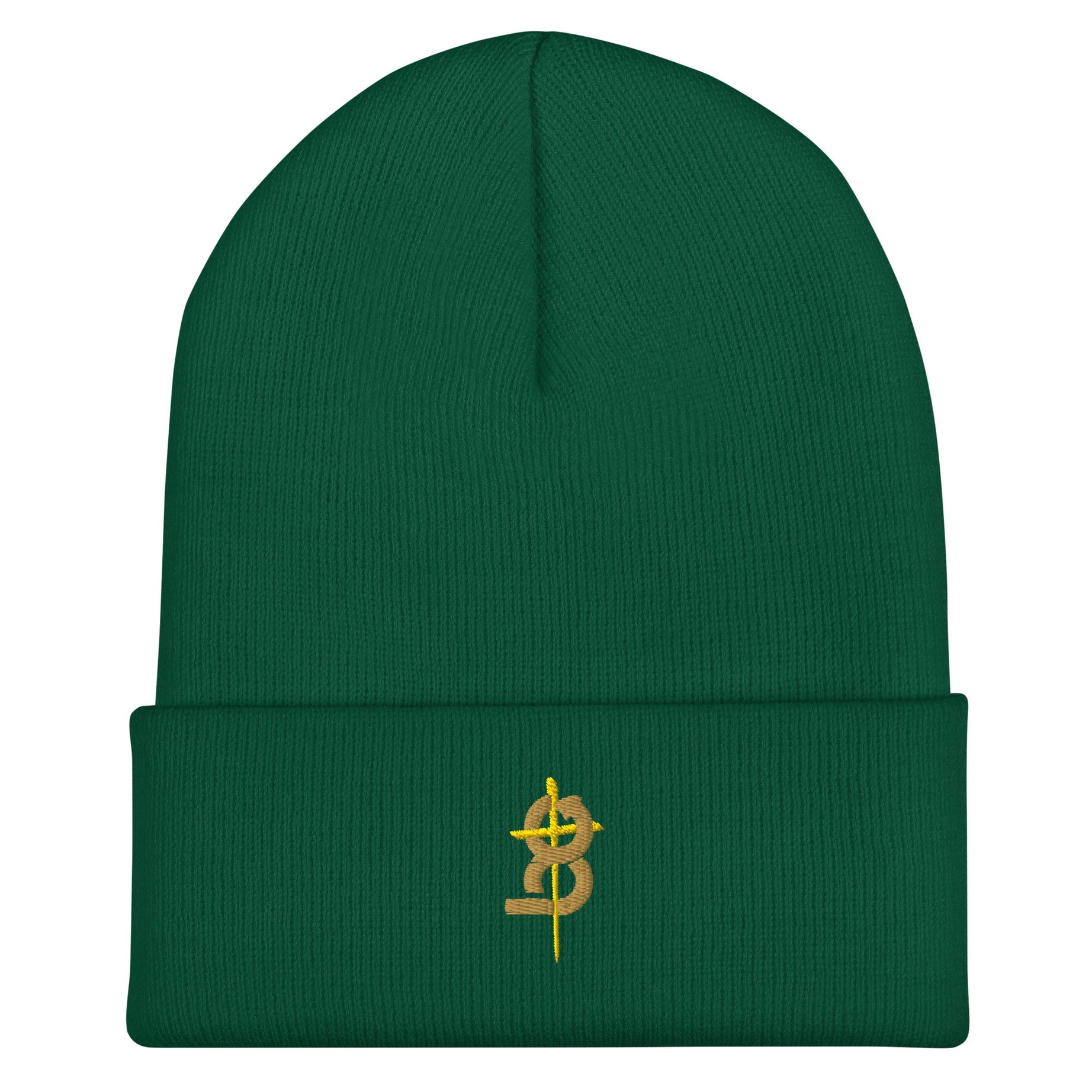 Cuffed Beanie (BC Logo) - Spruce - EMBROIDERY