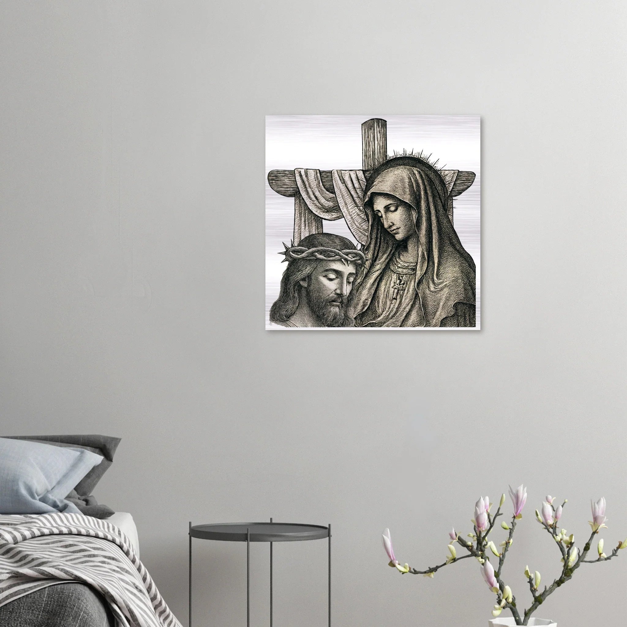 Wall Art Brushed Aluminum Print (A Mother’s Sorrow) - Material
