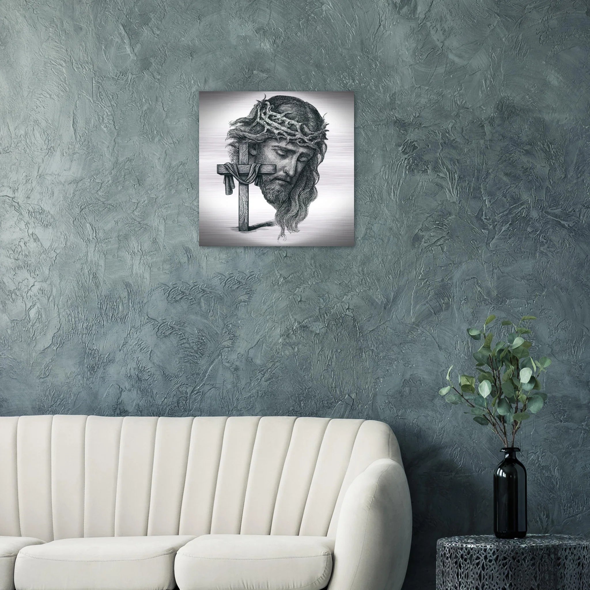 Wall Art Brushed Aluminum Print (Christ the Redeemer) - Material