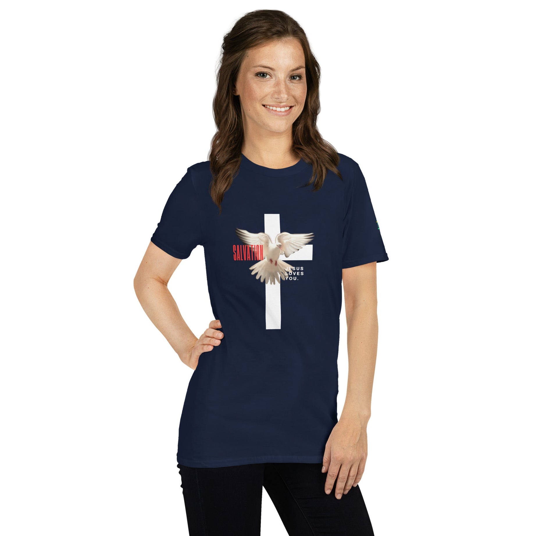 Short-Sleeve Unisex T-Shirt (Salvation Jesus Loves You) - T-SHIRT