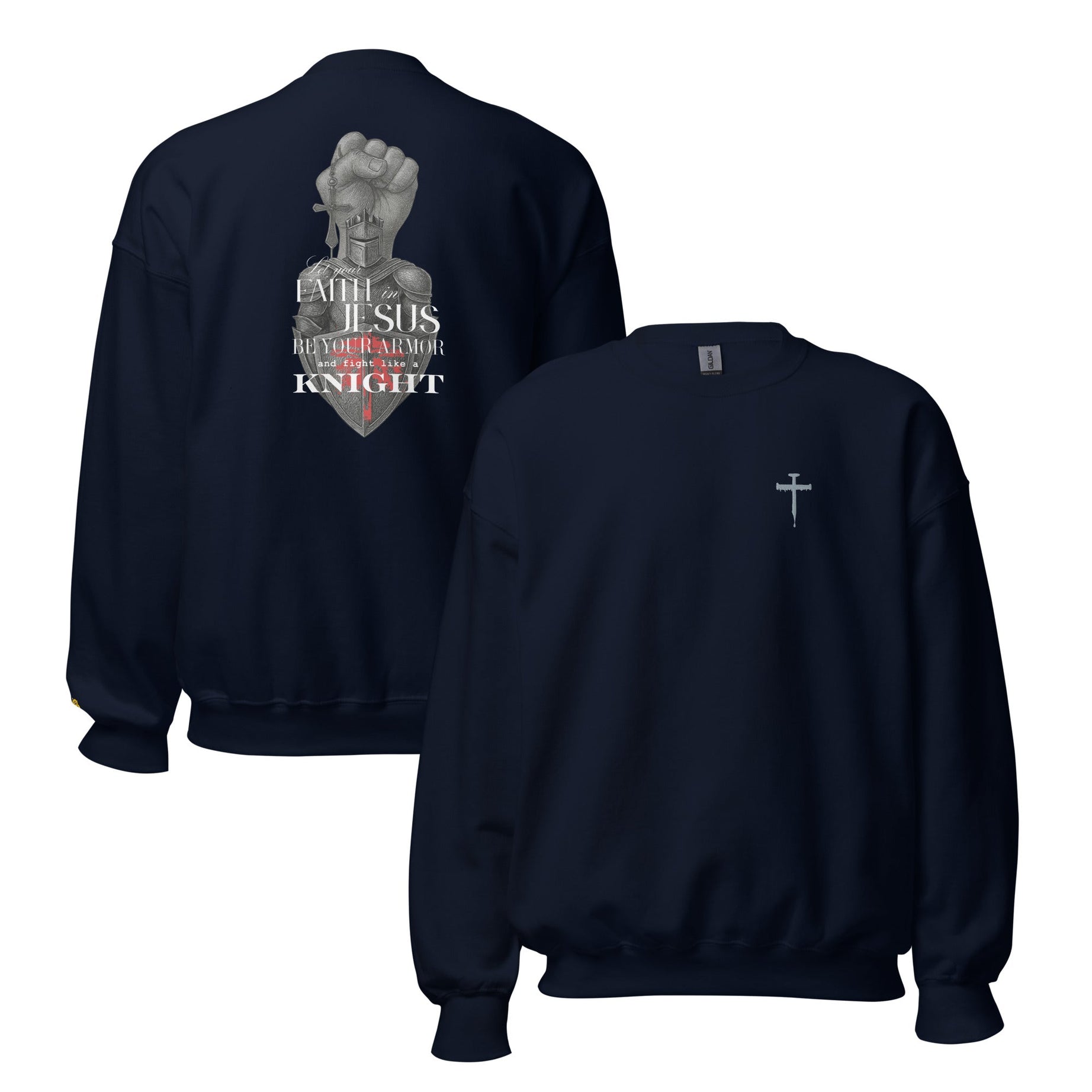 Unisex Crew Neck Sweatshirt - Dark (Be Your Armor) - Navy / S