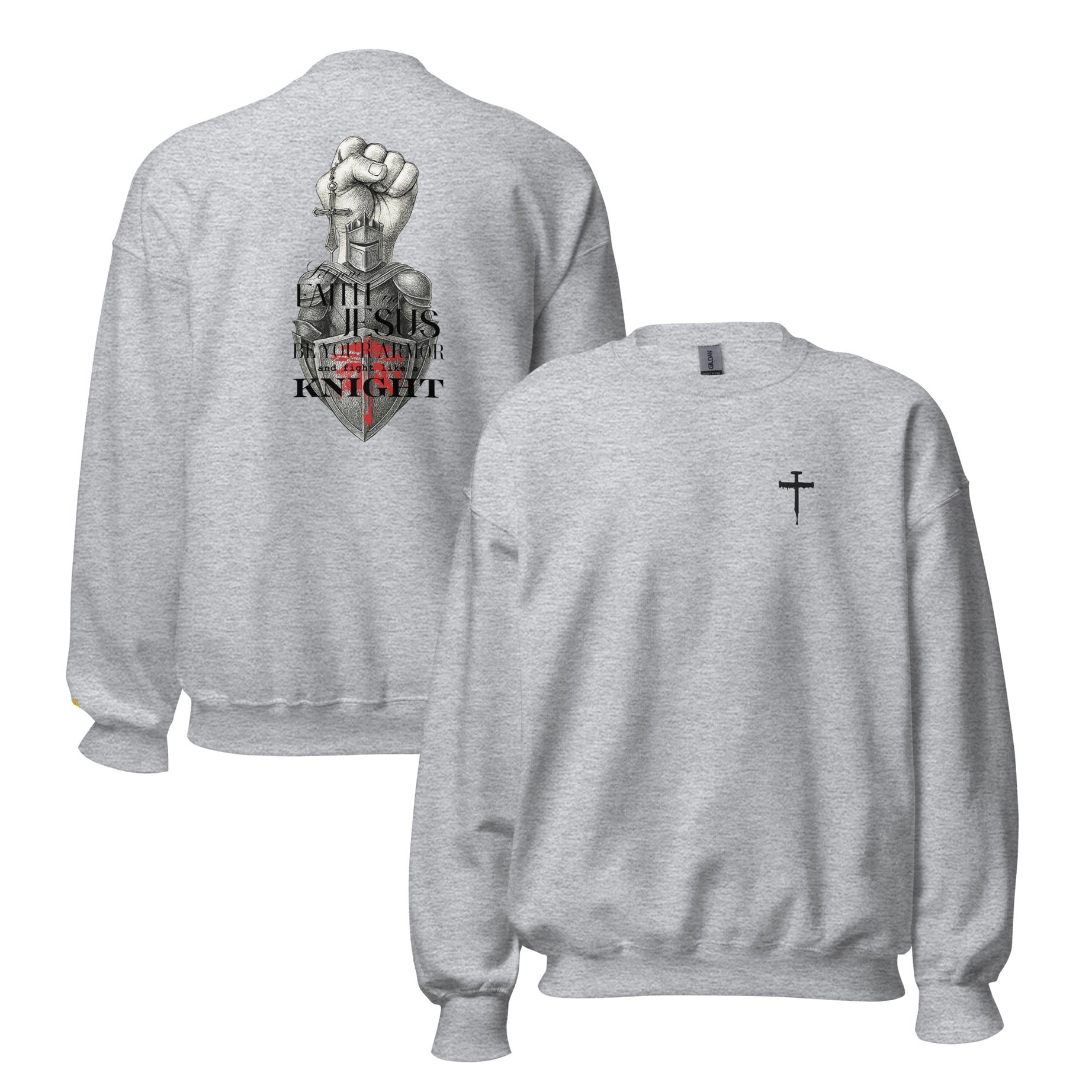 Unisex Crew Neck Sweatshirt - Light (Be Your Armor) - Sport Grey / S