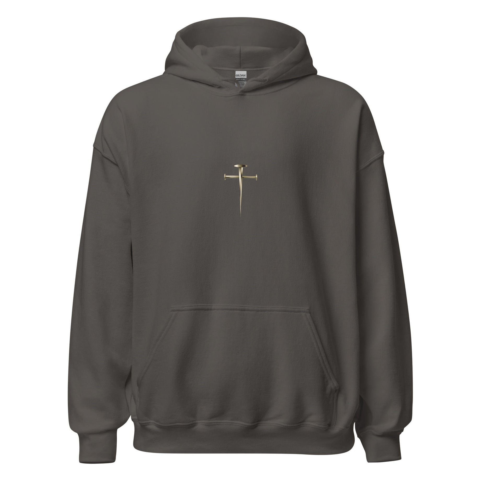 Unisex Heavy Blend Hoodie (Cross of Jesus) - Charcoal / S - Hoodies