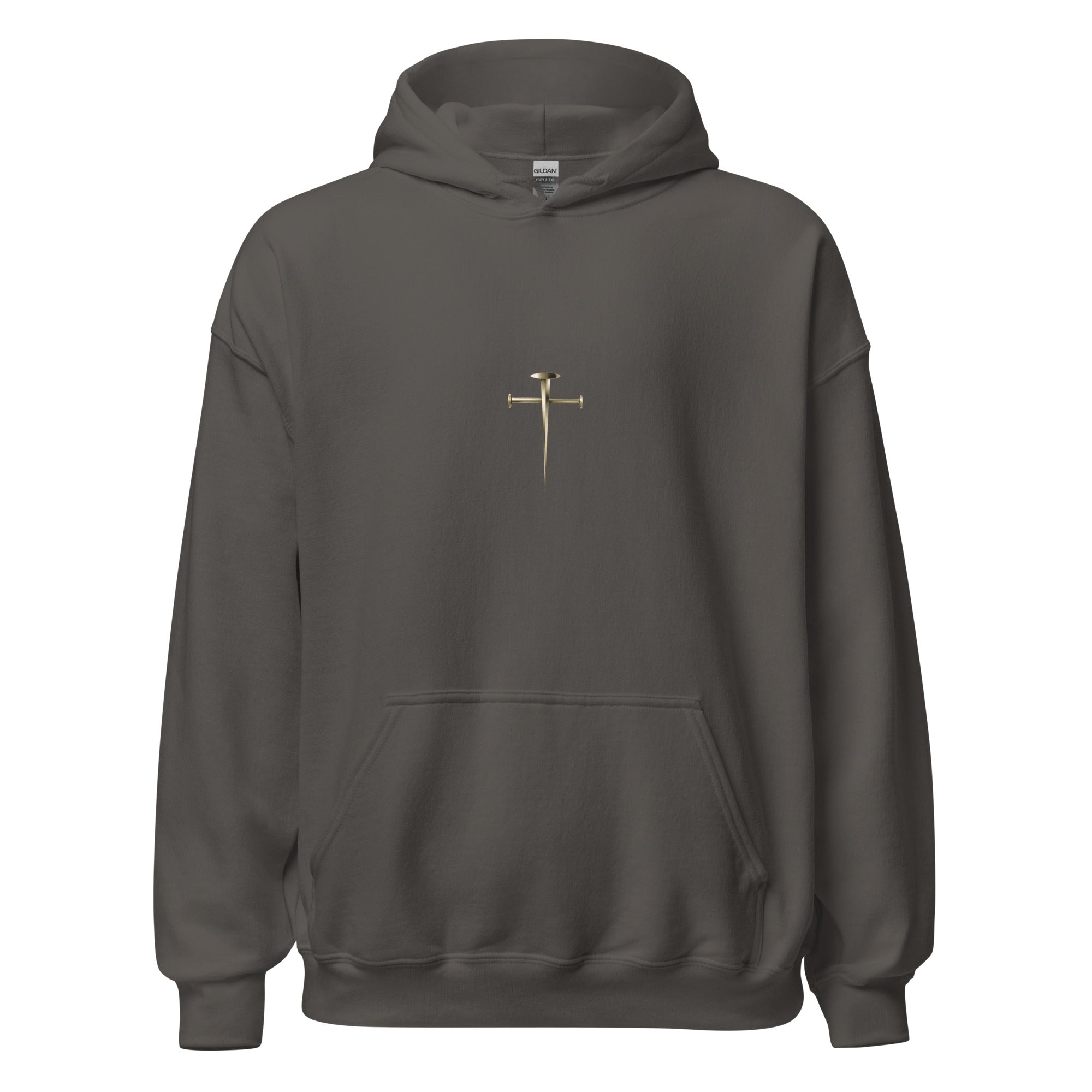 Unisex Heavy Blend Hoodie (Cross of Jesus) - Charcoal / S - Hoodies