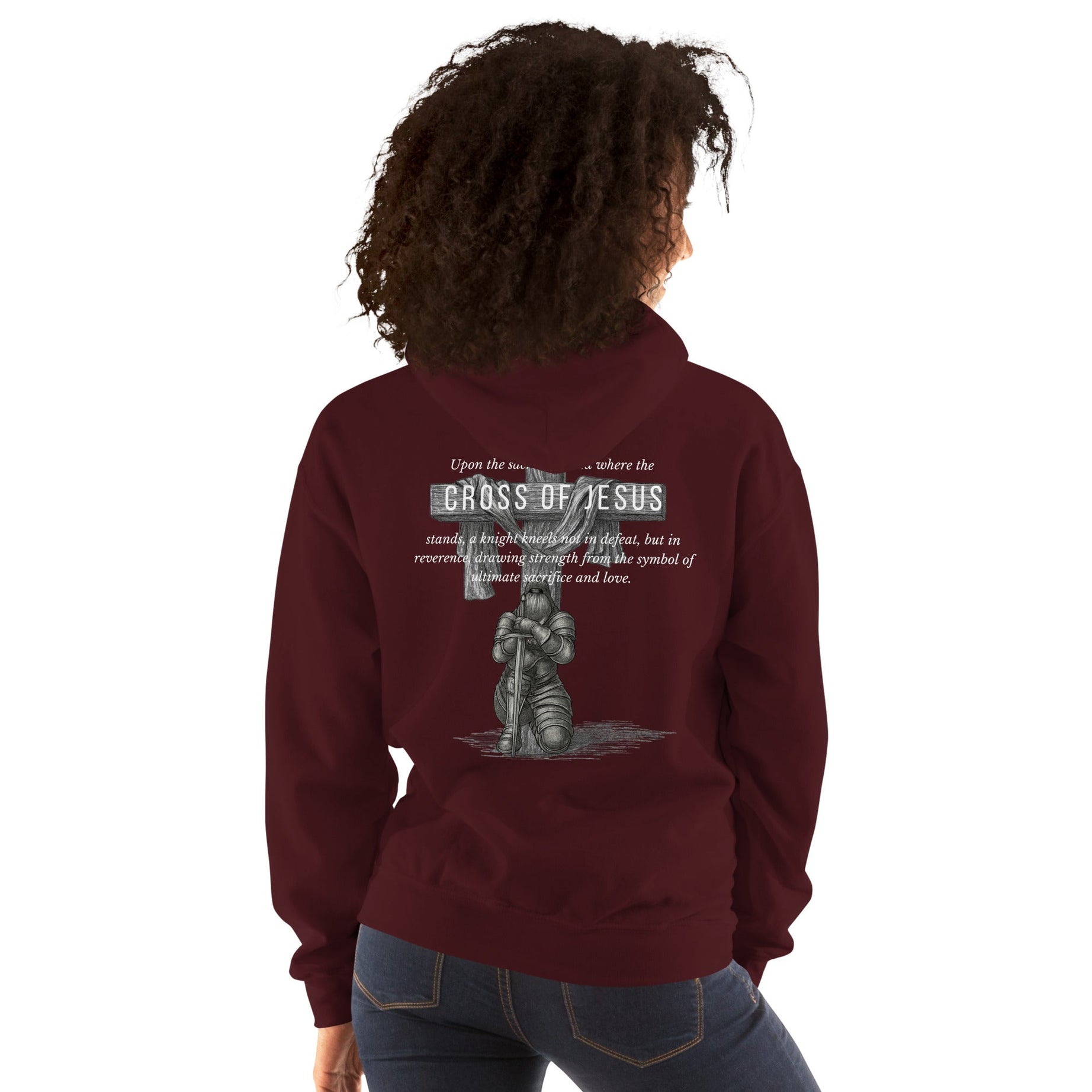 Unisex Heavy Blend Hoodie (Cross of Jesus) - Hoodies