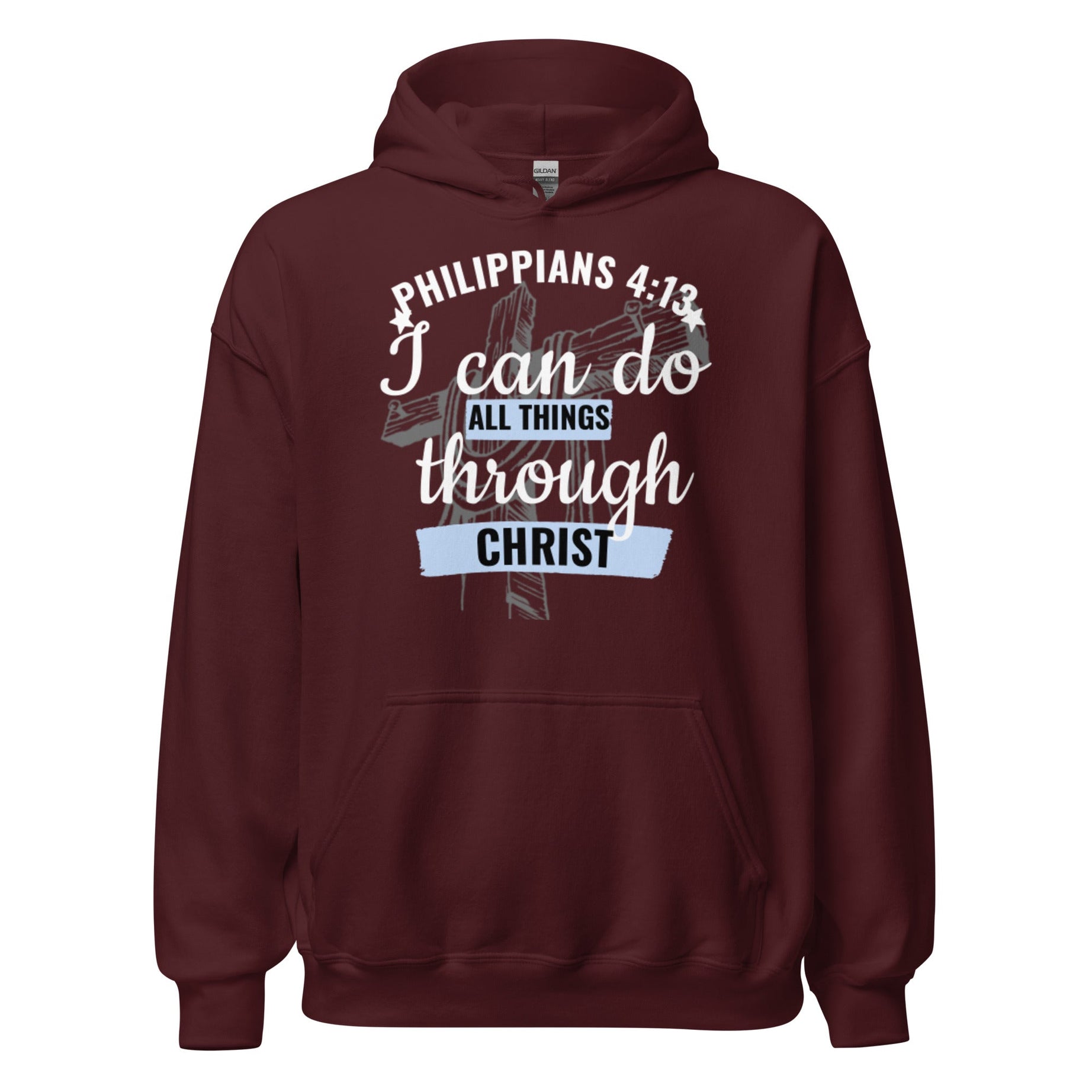 Unisex Heavy Blend Comfort Hoodie (Philippians Marathon) - Maroon / S - Hoodies