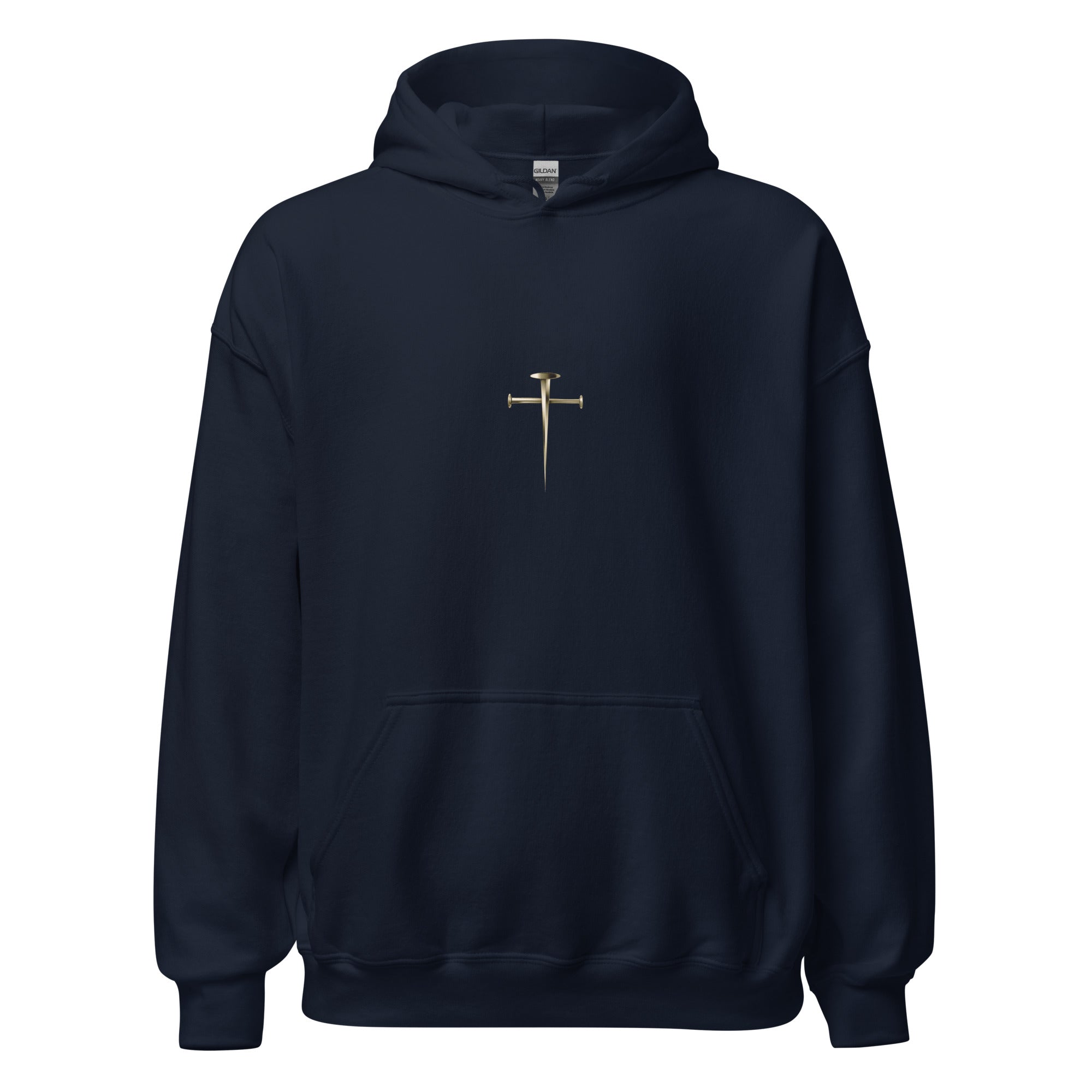 Unisex Heavy Blend Hoodie (Cross of Jesus) - Navy / S - Hoodies