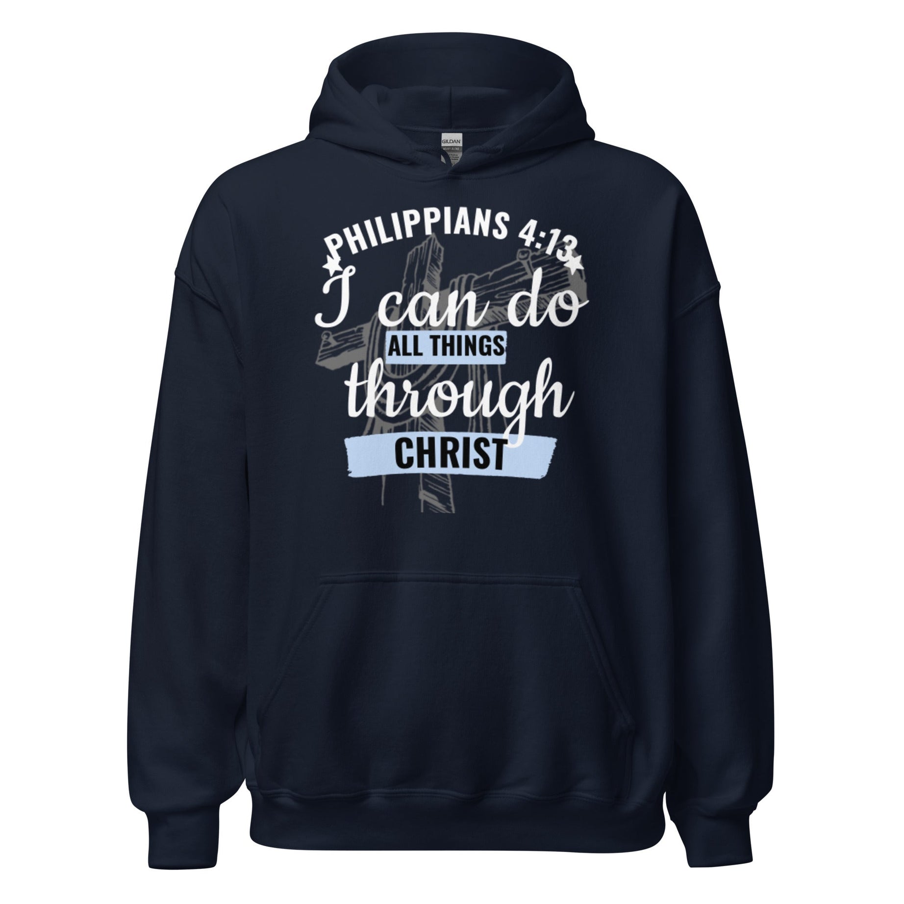 Unisex Heavy Blend Comfort Hoodie (Philippians Marathon) - Navy / S - Hoodies