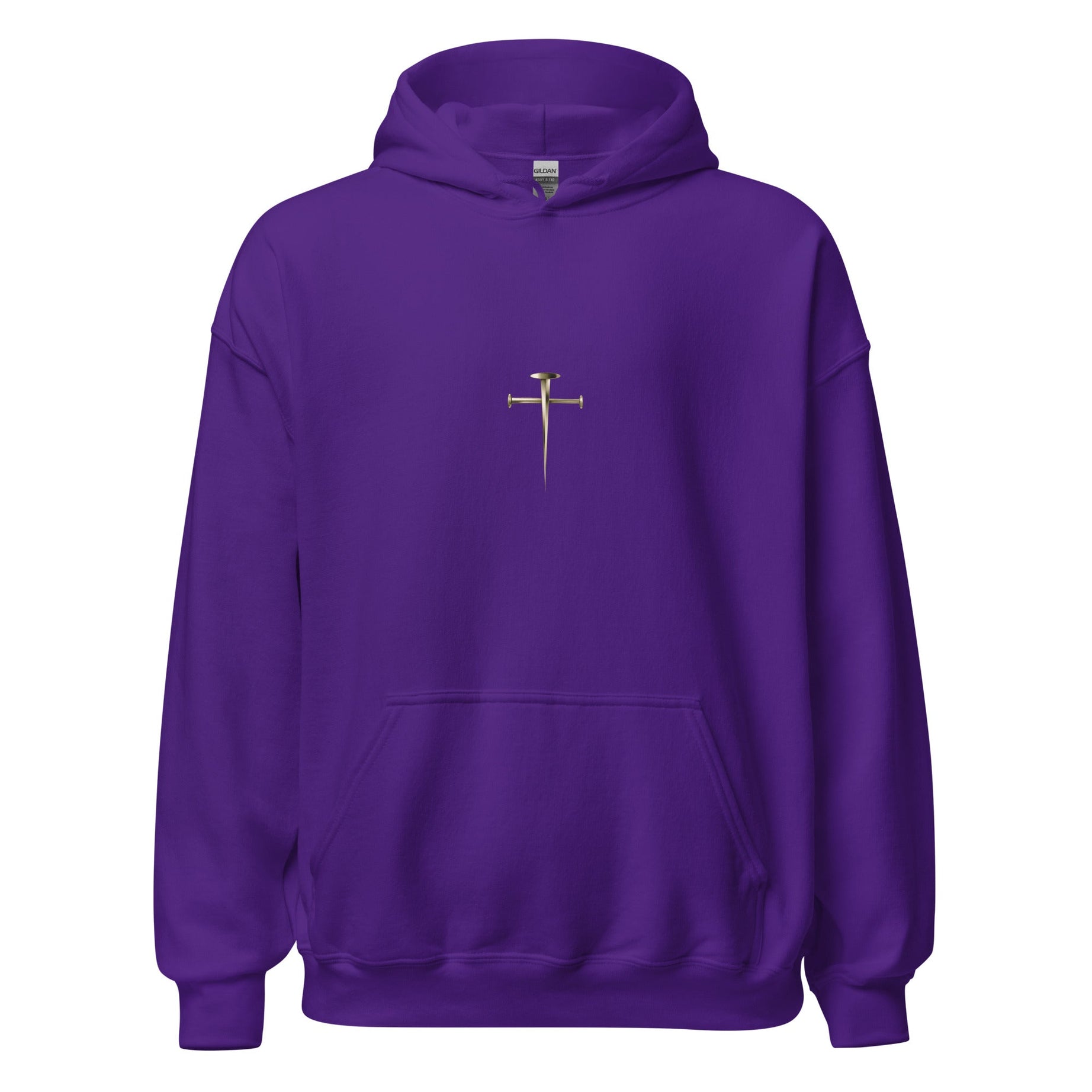 Unisex Heavy Blend Hoodie (Cross of Jesus) - Purple / S - Hoodies