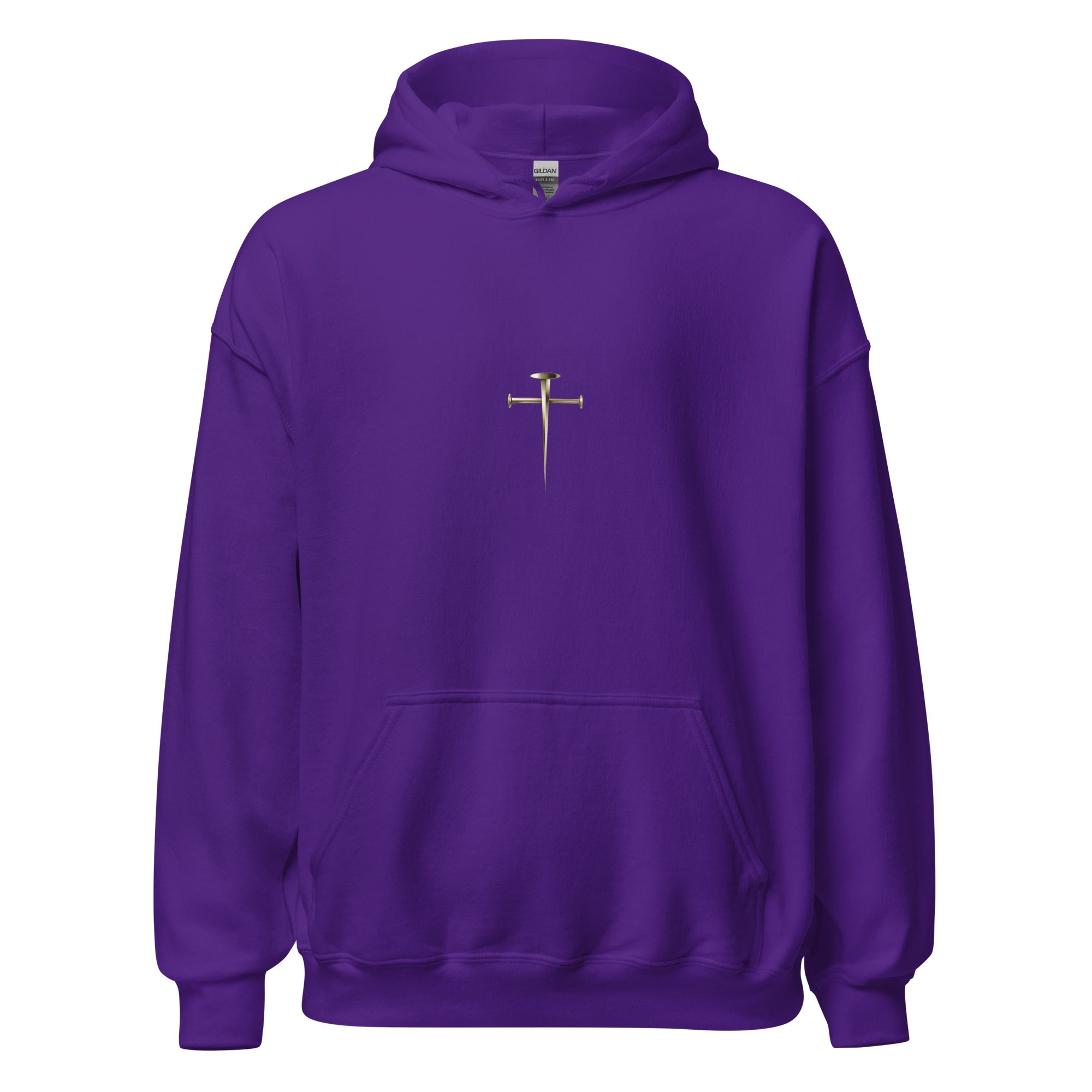 Unisex Heavy Blend Hoodie (Cross of Jesus) - Purple / S - Hoodies