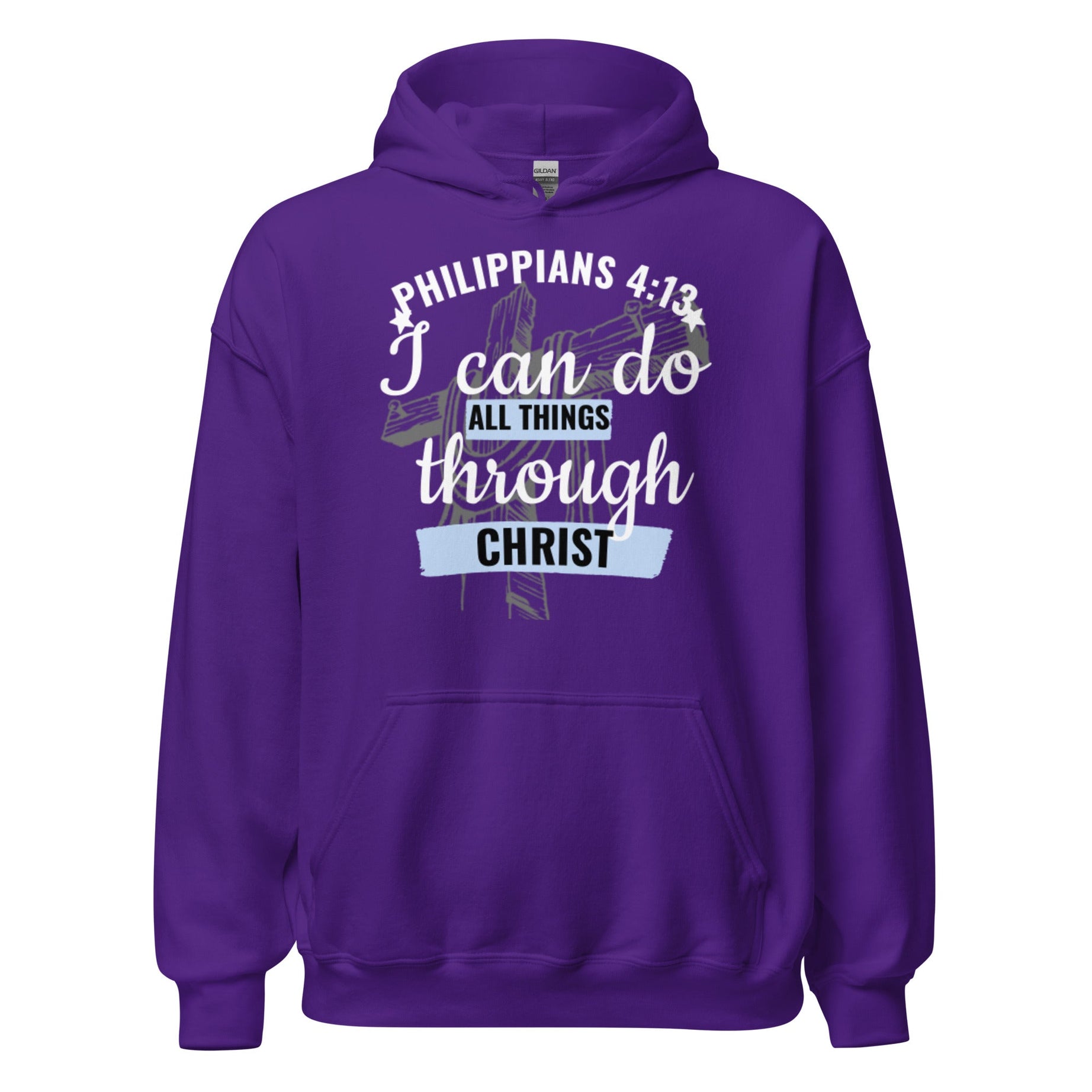 Unisex Heavy Blend Comfort Hoodie (Philippians Marathon) - Purple / S - Hoodies