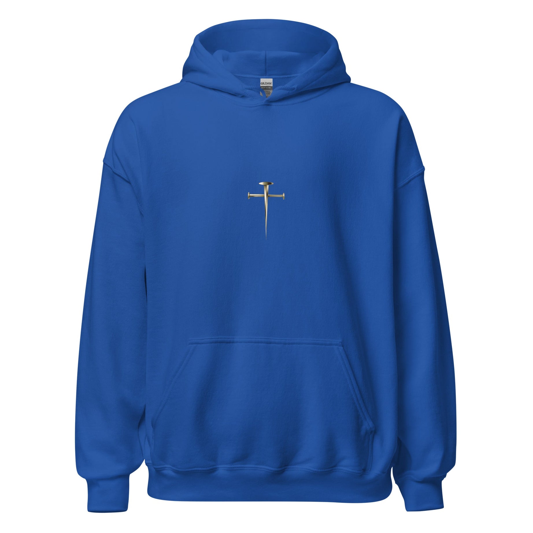 Unisex Heavy Blend Hoodie (Cross of Jesus) - Royal / S - Hoodies